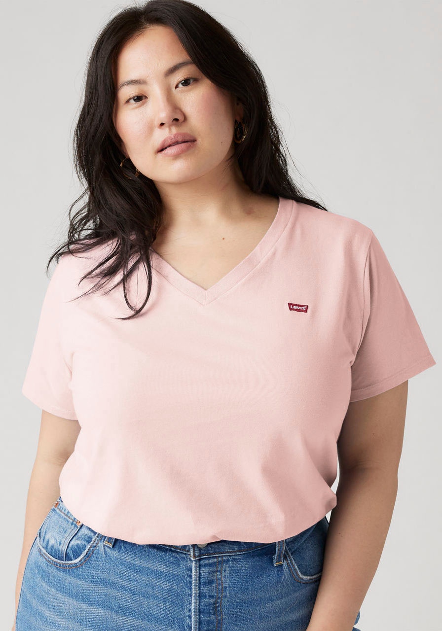 Levi's® Plus V-Shirt »V NECK TEE« Figurumspielende Passform
