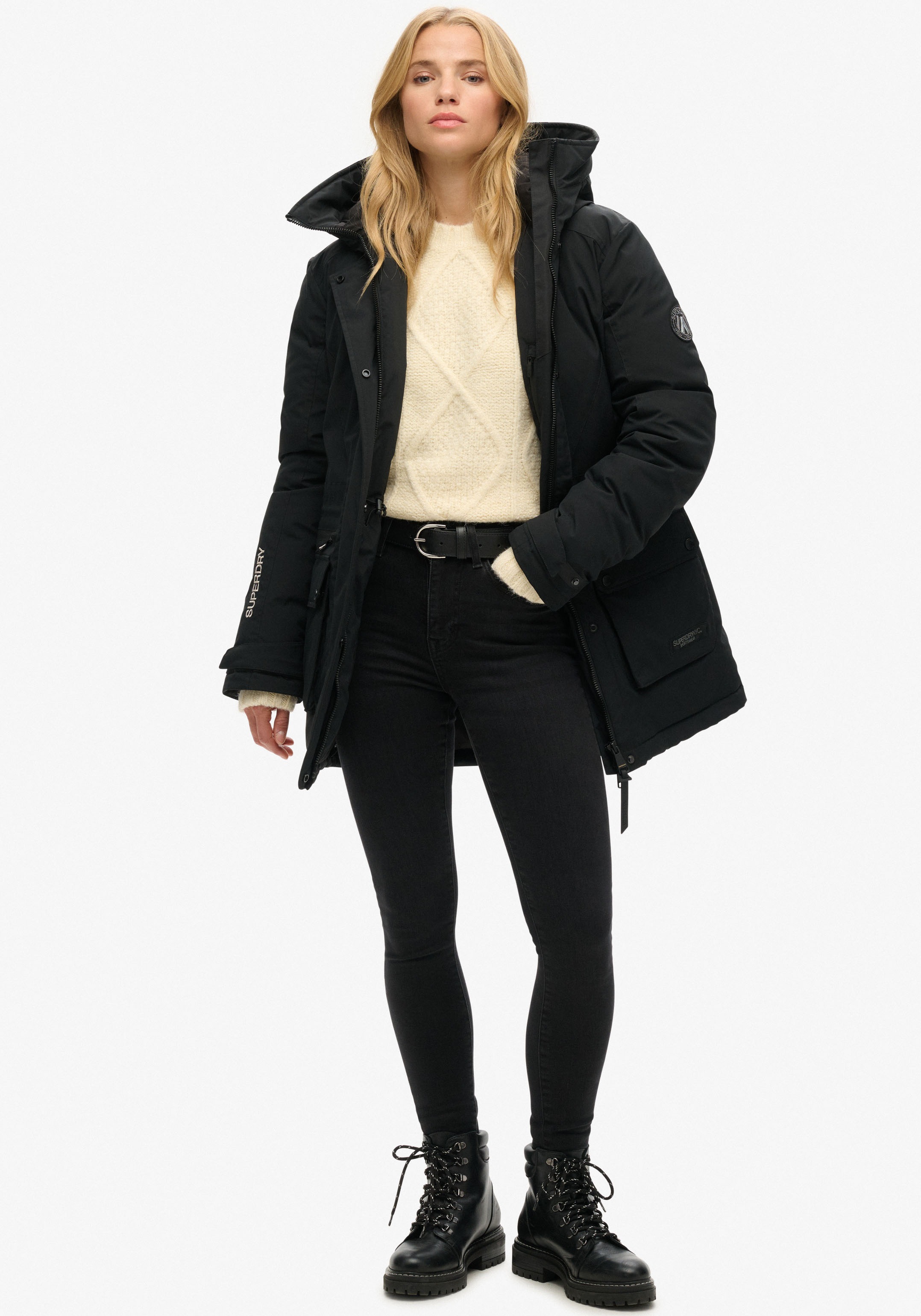 Superdry Steppjacke »CITY PADDED PARKA JACKET«, mit Kapuze