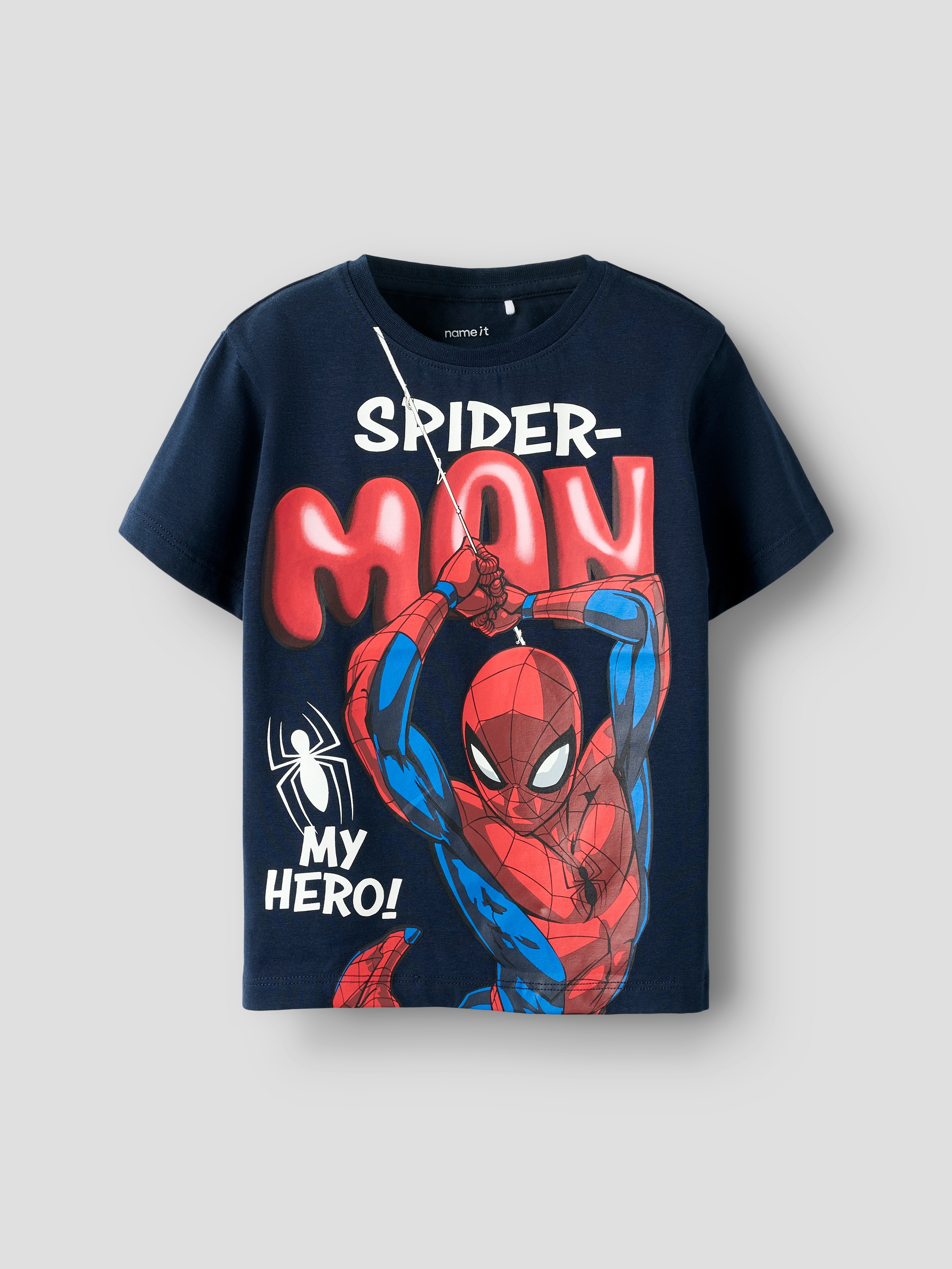 Name It Kurzarmshirt »NMMMARVIN SPIDER SS NREG TOP  NOOS MAR« Baumwollmischung, Spider-Man Druck