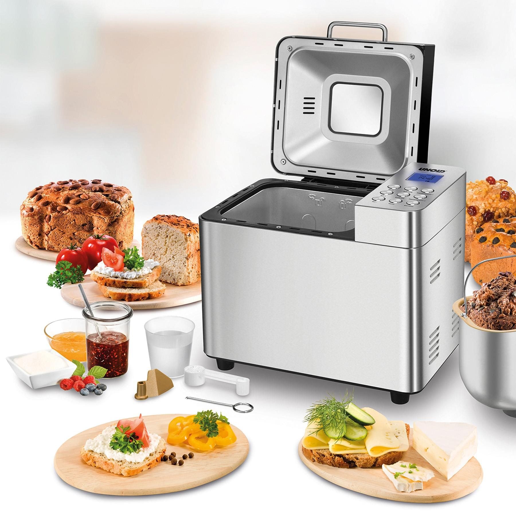 XXL mit 3 Brotbackautomat Garantie Programme, »Backmeister bis 1.000 W, 16 zu Unold Brotgewicht Jahren Edel 550 g 68456«,