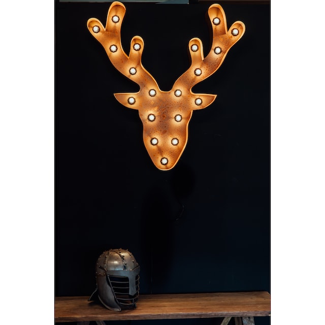 MARQUEE LIGHTS LED Dekolicht »Deer«, 19 flammig-flammig, Wandlampe, Tischlampe  Deer 19 Lichtquellen E14 (exkl.) - 58x61 cm online kaufen | mit 3 Jahren  XXL Garantie