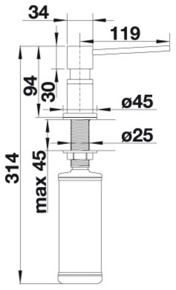 Blanco Spülmittelspender »LATO« PVD Steel