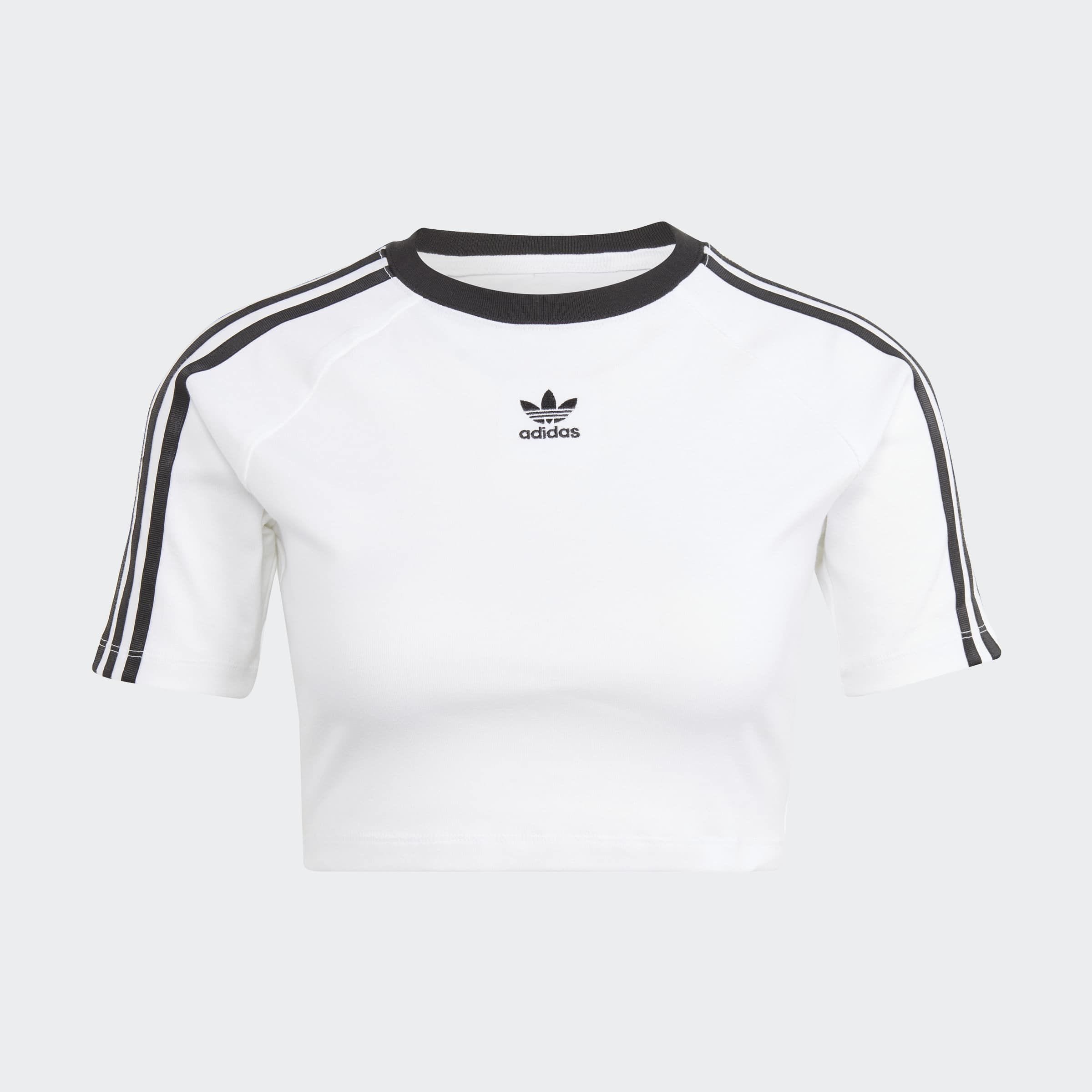 adidas Originals T-Shirt »3 S BABY TEE«, Cropped drei Streifen Shirt