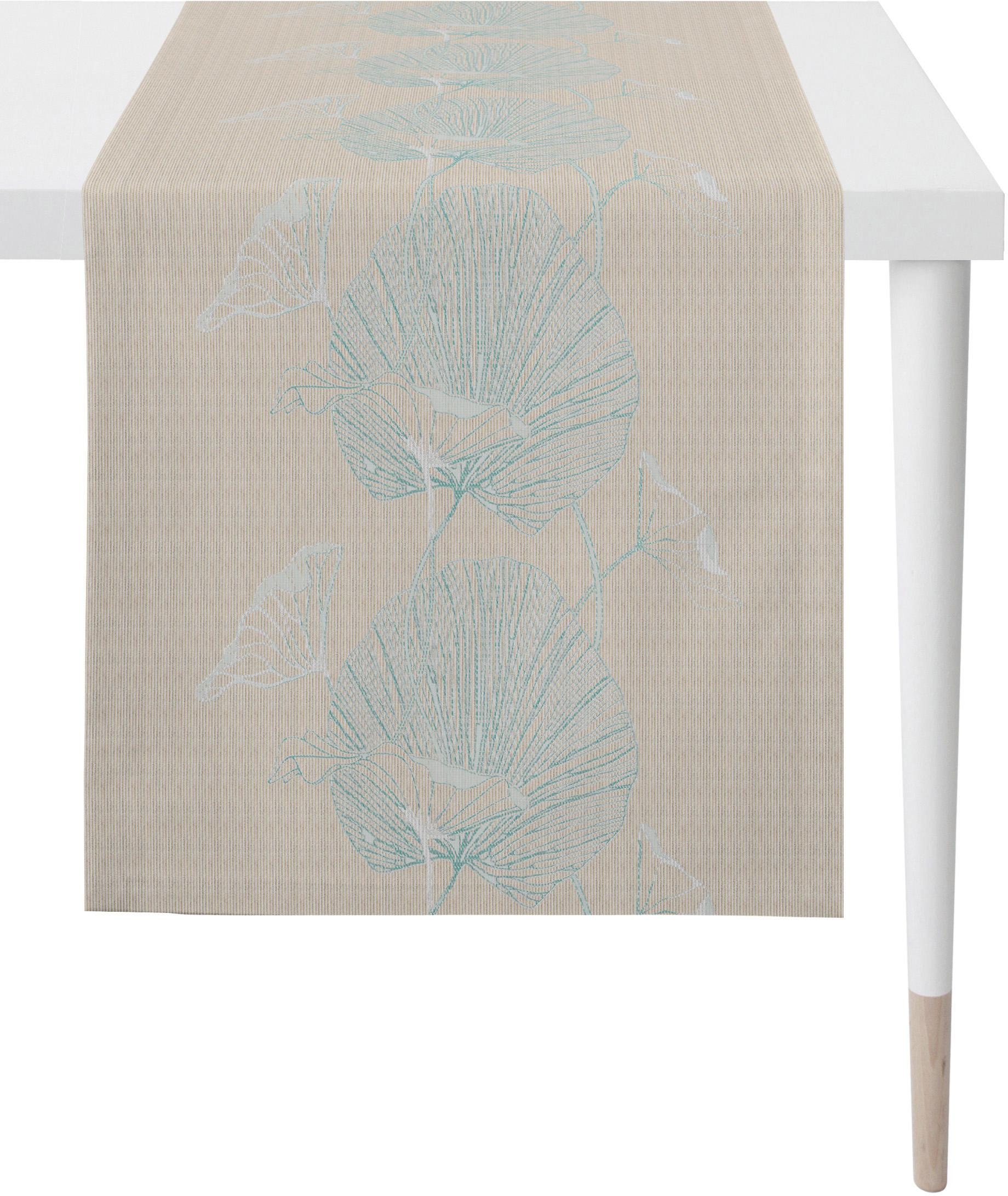 APELT Tischläufer "Nora - Herbstzeit, Jacquard, Herbstdeko, Herbst" Fleckschutz