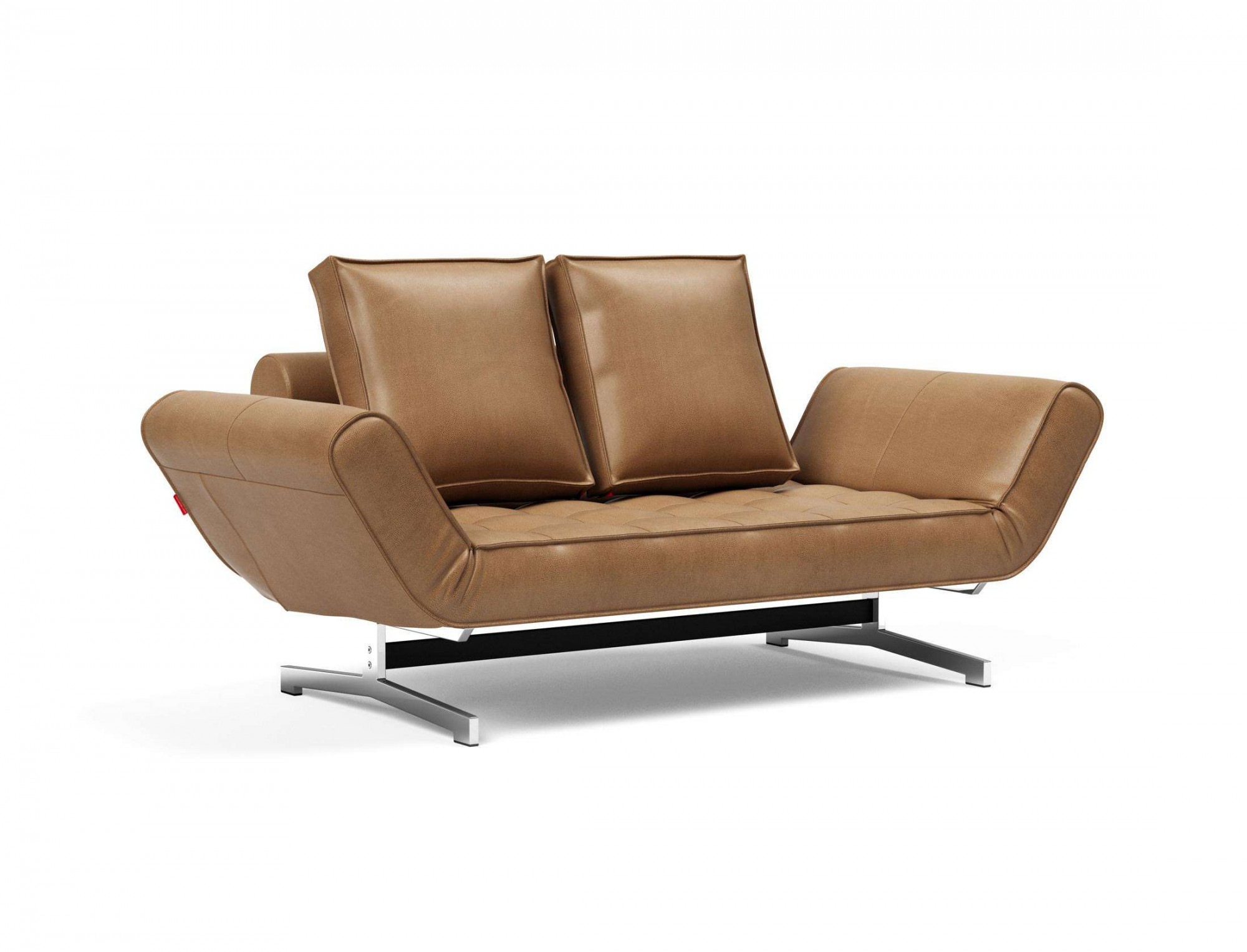INNOVATION LIVING ™ 3-Sitzer »Ghia Schlafsofa, Multi-Wohlfühlsofa, Designfuß«, eine große Liegefläche mit geringer Stellfläche, beidseitig abklappbar