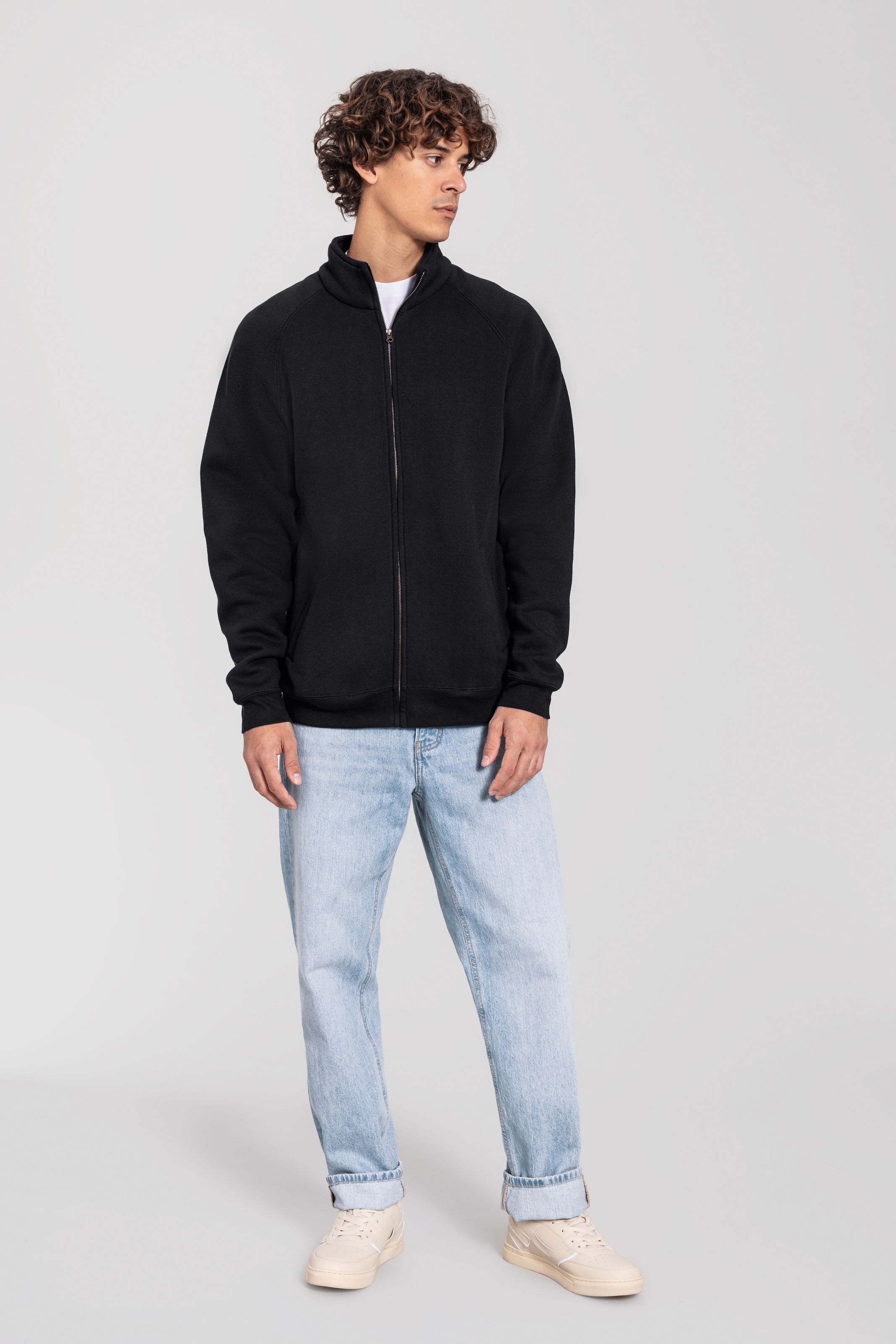 Fruit of the Loom »Iconic Premium Sweat Jacket« mit Eingrifftaschen, meliert, in normaler Länge