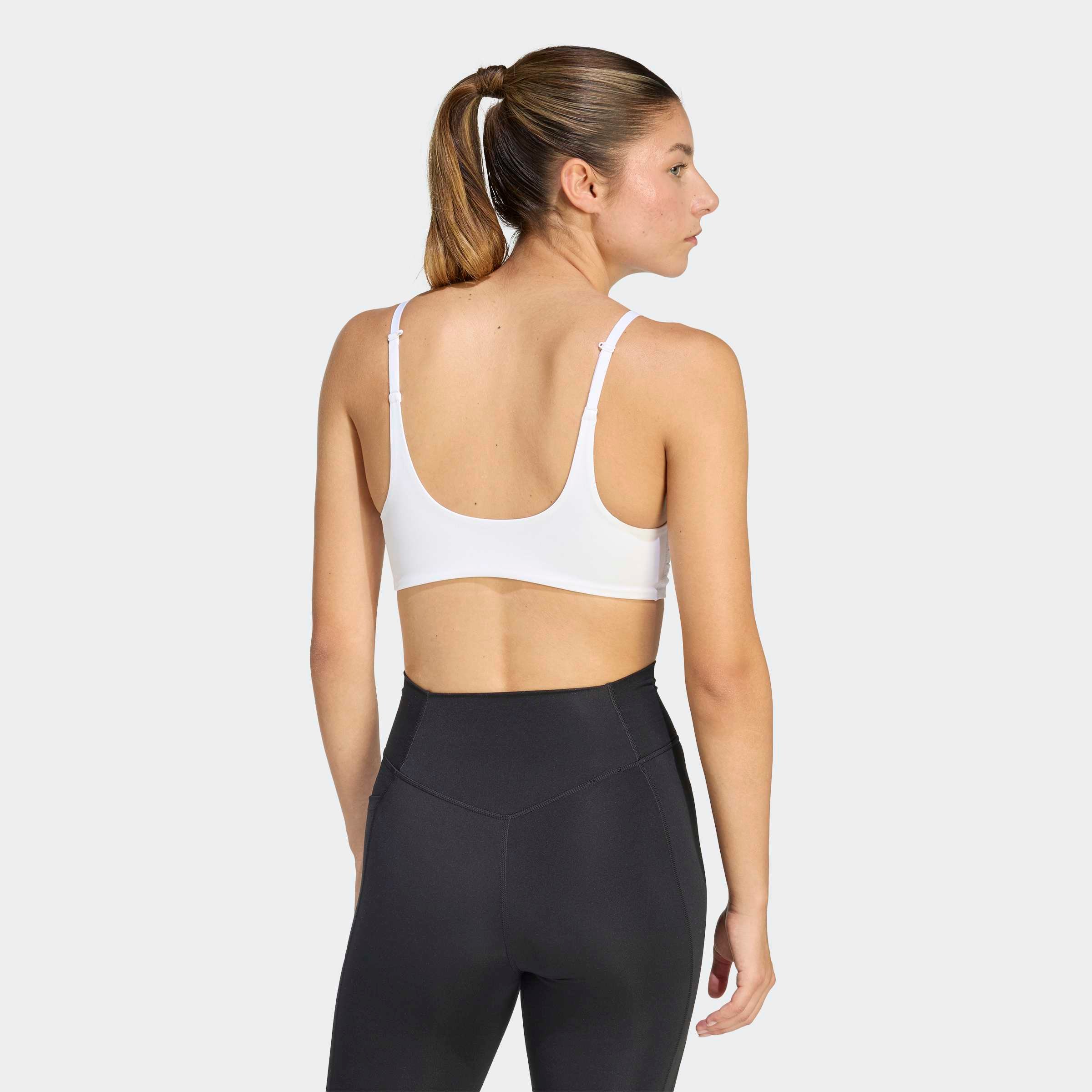 adidas Performance Sport-BH »LEICHT STÜTZENDER OPTIME ESSENTIALS WORKOUT BH« ohne Bügel, für Erwachsene, aus Polyester und Elasthan