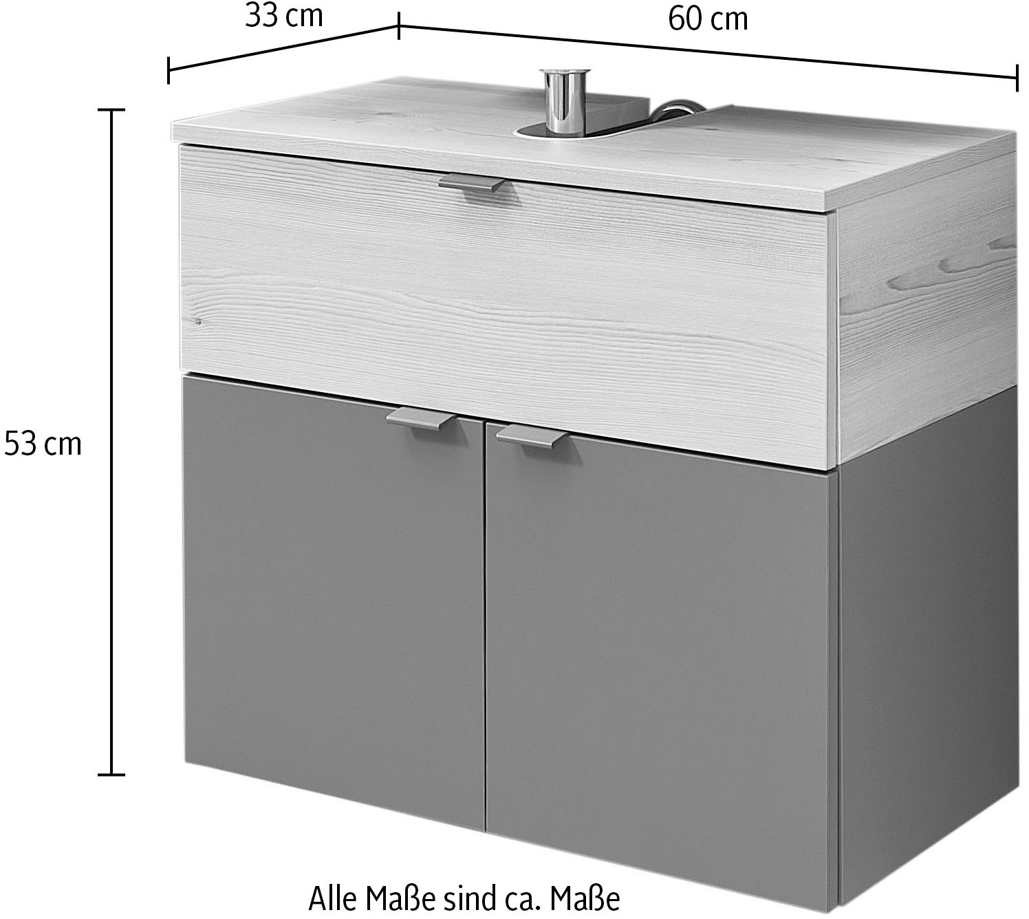 Saphir Waschbeckenunterschrank »Quickset 394«