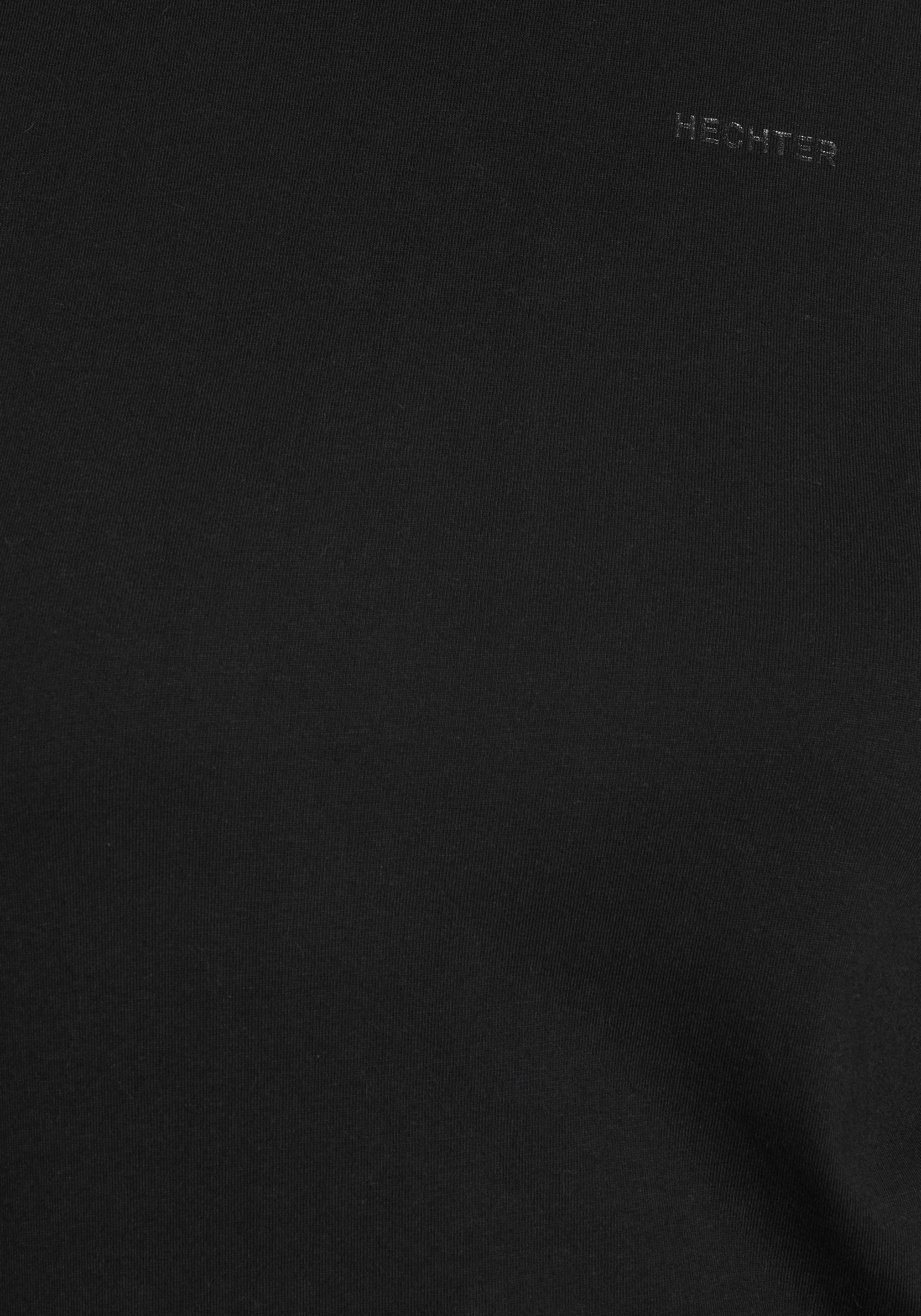 HECHTER PARIS Kurzarmshirt, figurbetonter Schnitt, mit lässigem Print, Rundhalsausschnitt