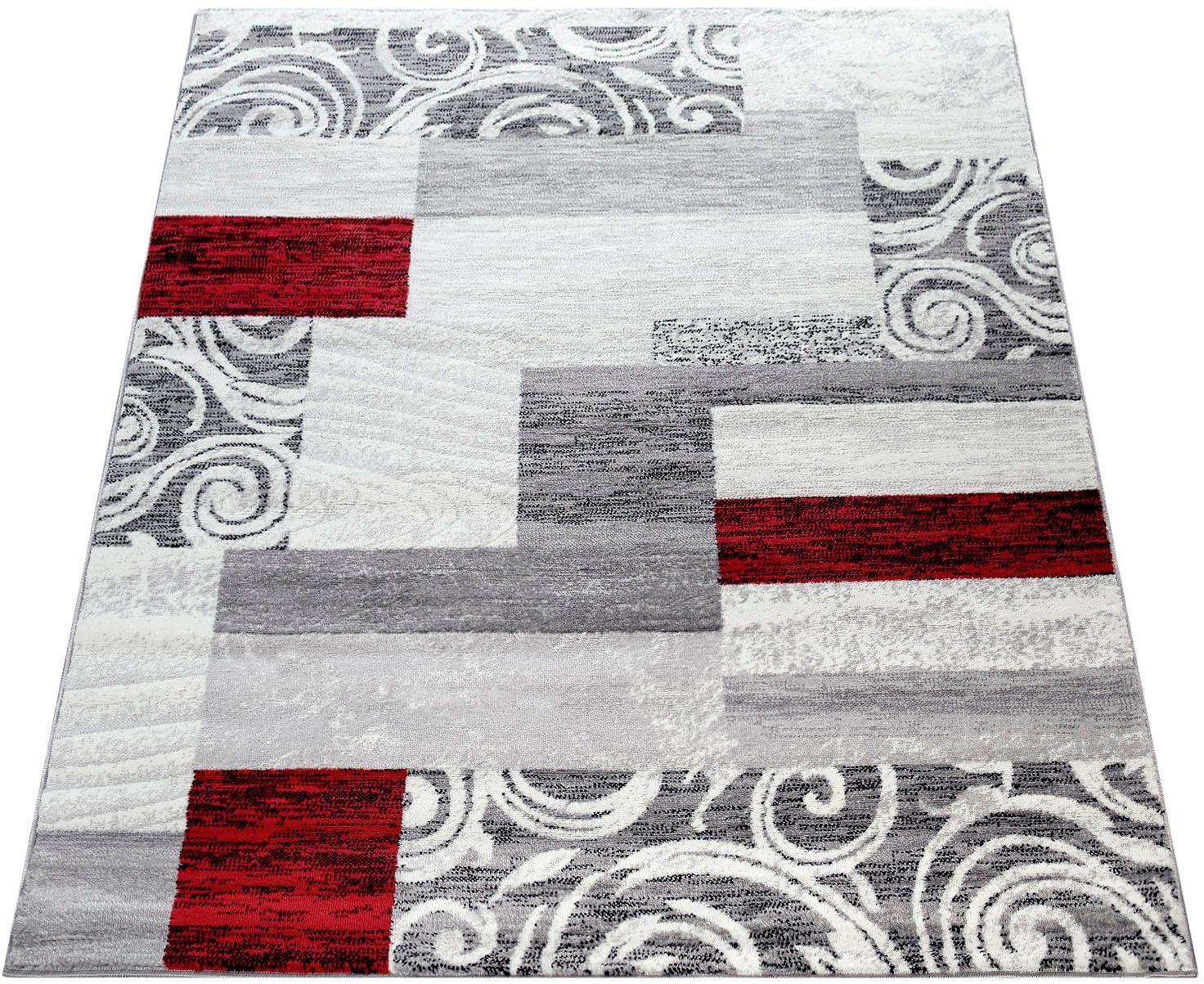 Paco Home Teppich »Sinai 053« rechteckig 13 mm Höhe Kurzflor, Patchwork Design, mit Ornamenten, Kundenliebling