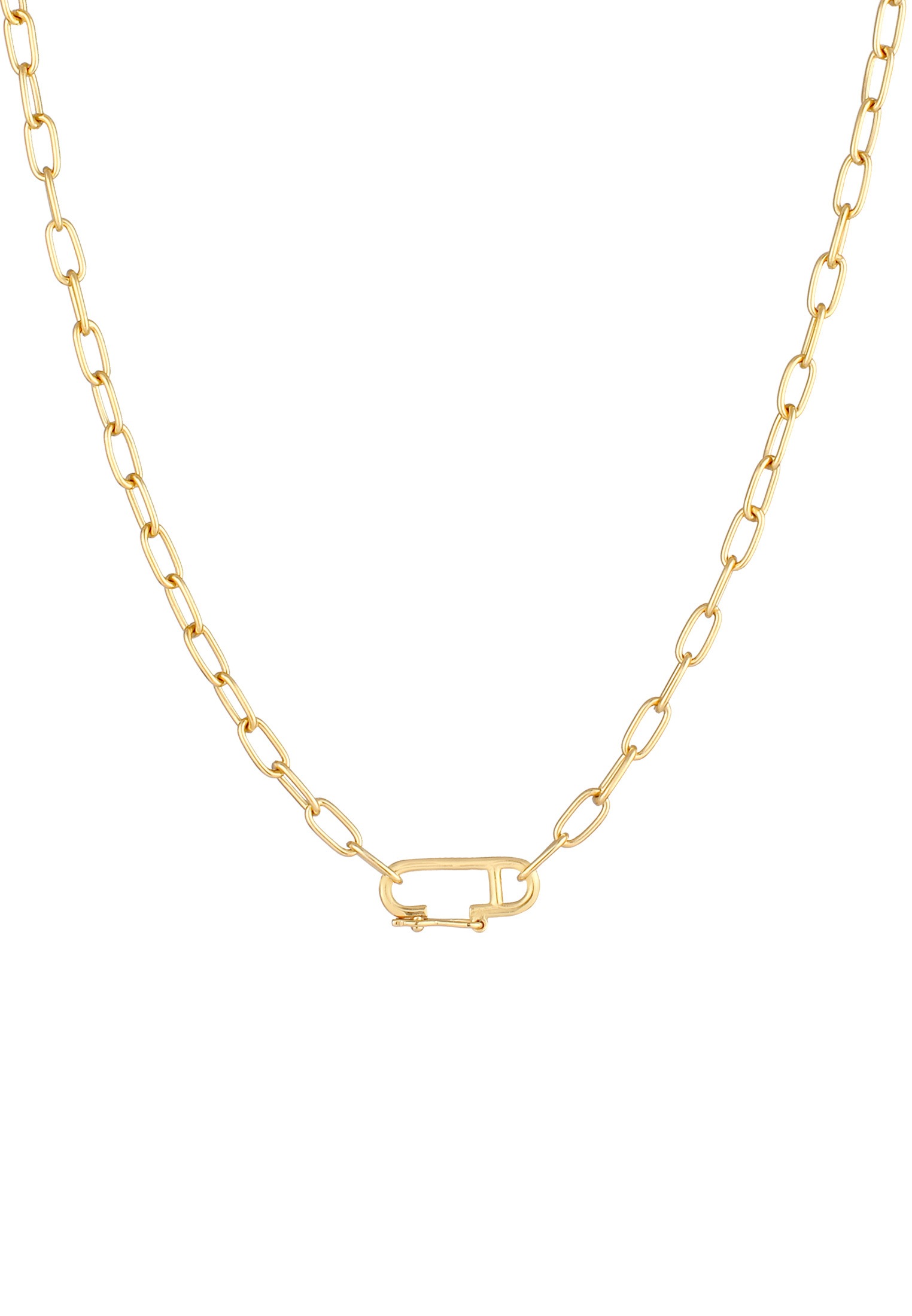 Elli Kette mit Anhänger »Halskette Gliederkette Oval Verstellbar Basic 925 Silber«