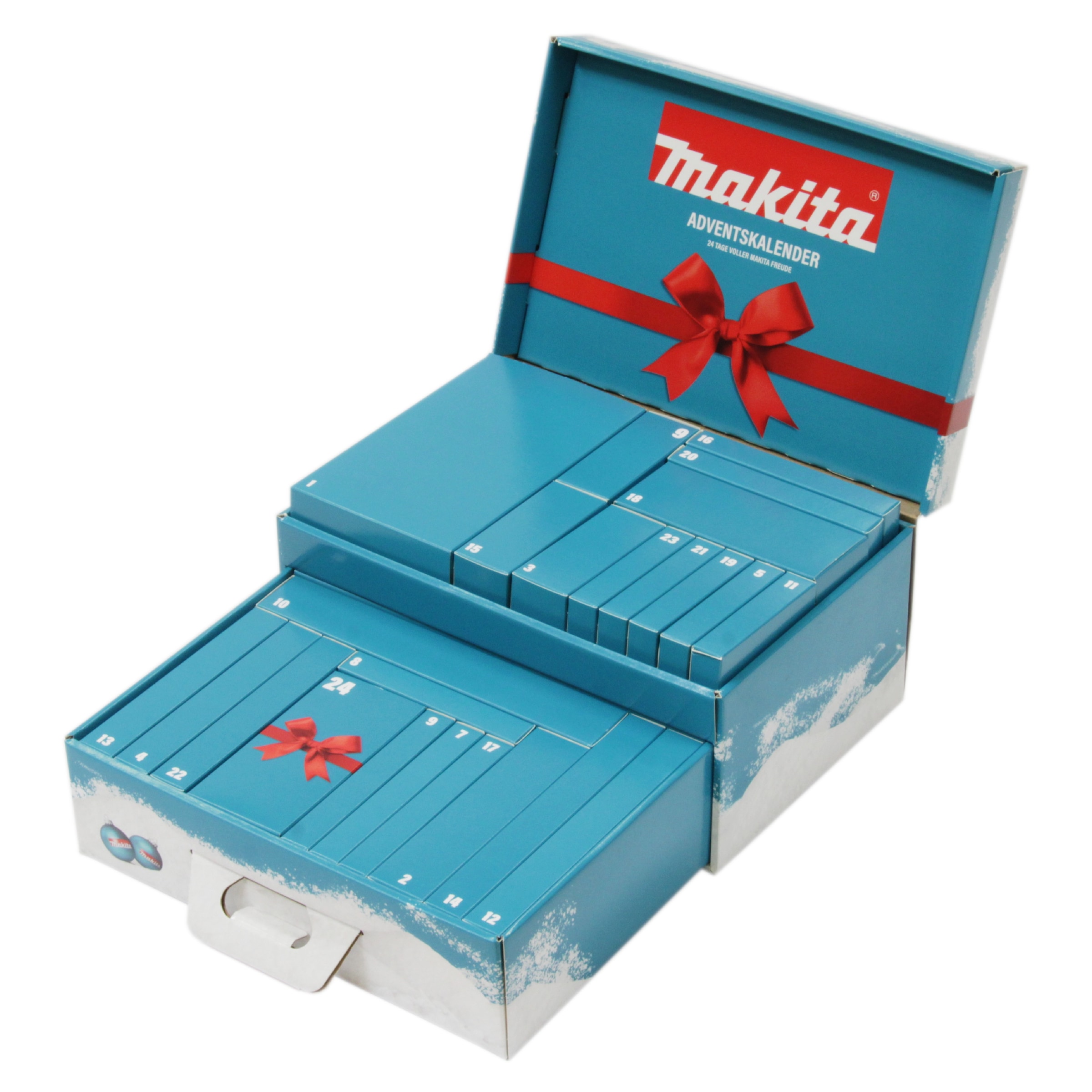 Makita Adventskalender »P-84785«, für Erwachsene, 2024, gefüllt mit Werkzeug & Zubehör