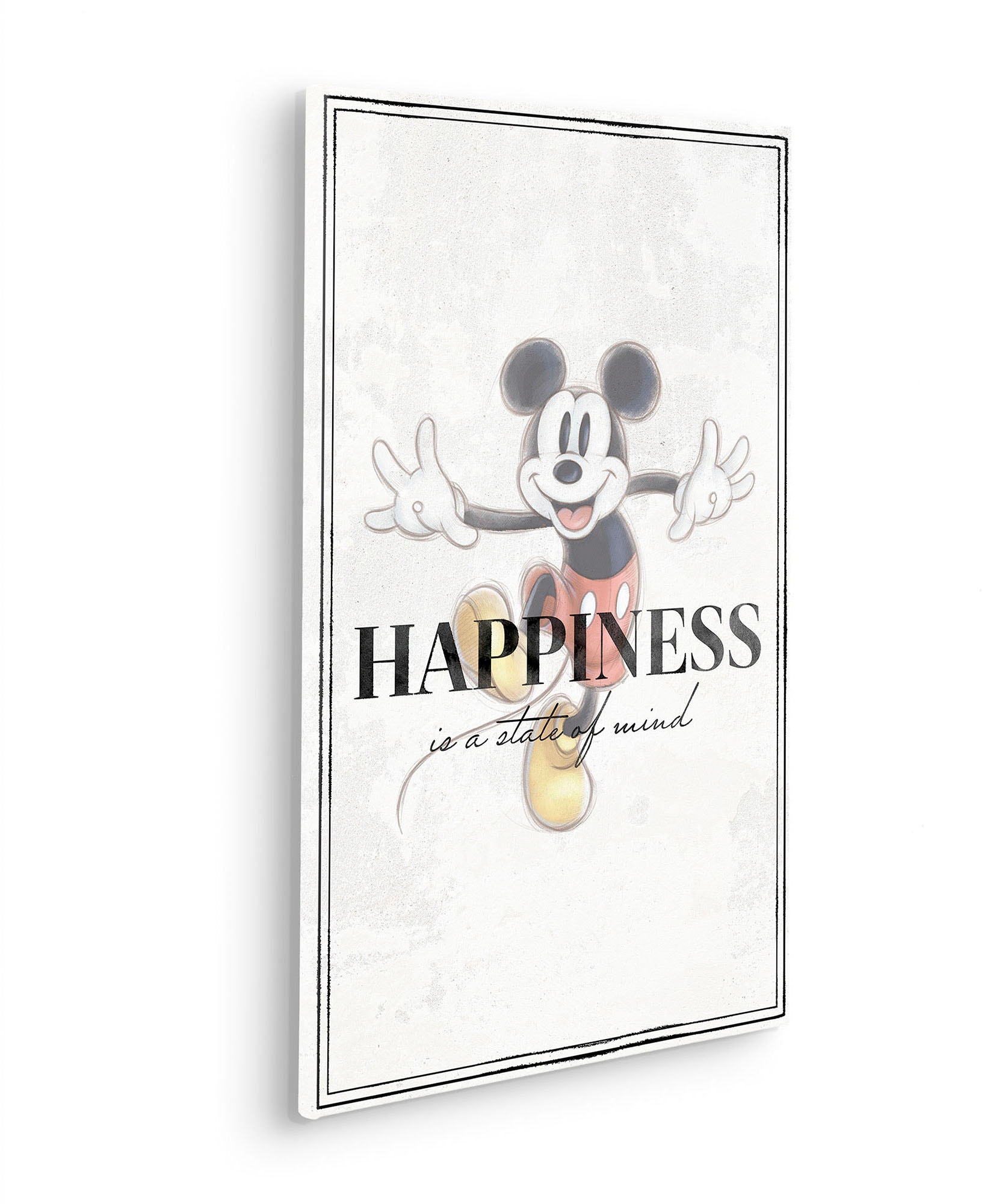 Komar Leinwandbild »Mickey Be Kind - Größe 40 x 60 cm«, Disney, (1 St., 40 x 60 cm (Breite x Höhe), Keilrahmenbild mit Echtholzrahmen, Kinderzimmer