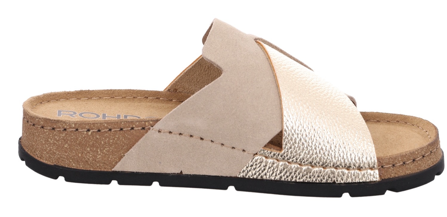 Rohde Pantolette »SOAVE«, Sommerschuh, Hausschuh, Schlappen, Strandschuh mit Softfußbett