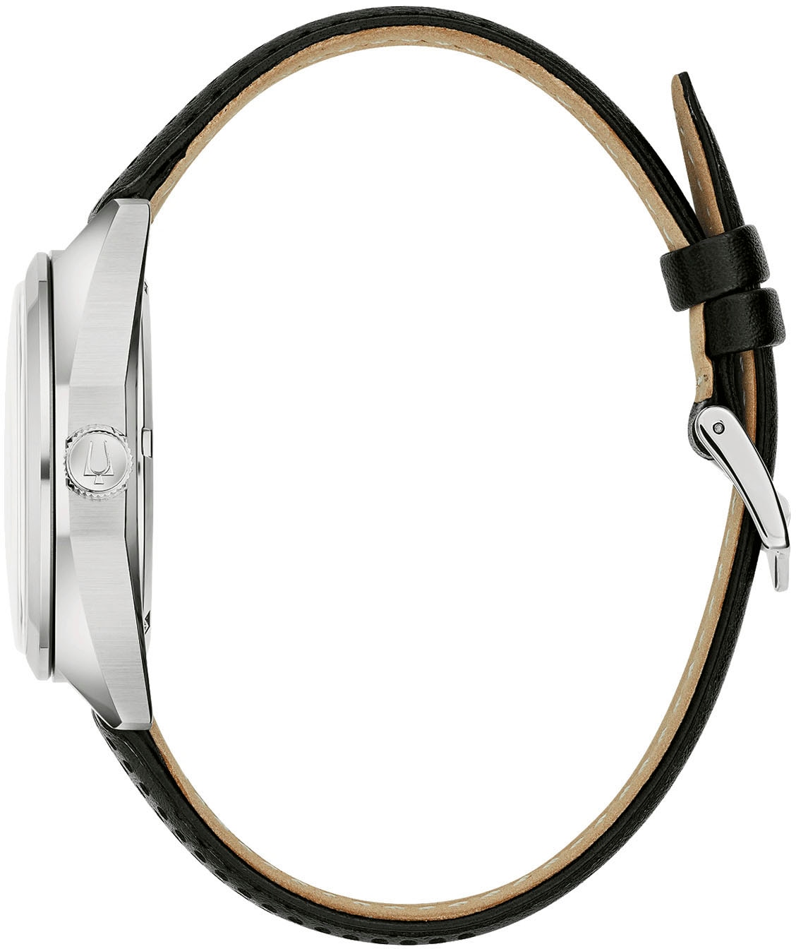 Bulova Quarzuhr »Jet Star« Armbanduhr, Herrenuhr, Damenuhr, Lederarmband, Saphirglas