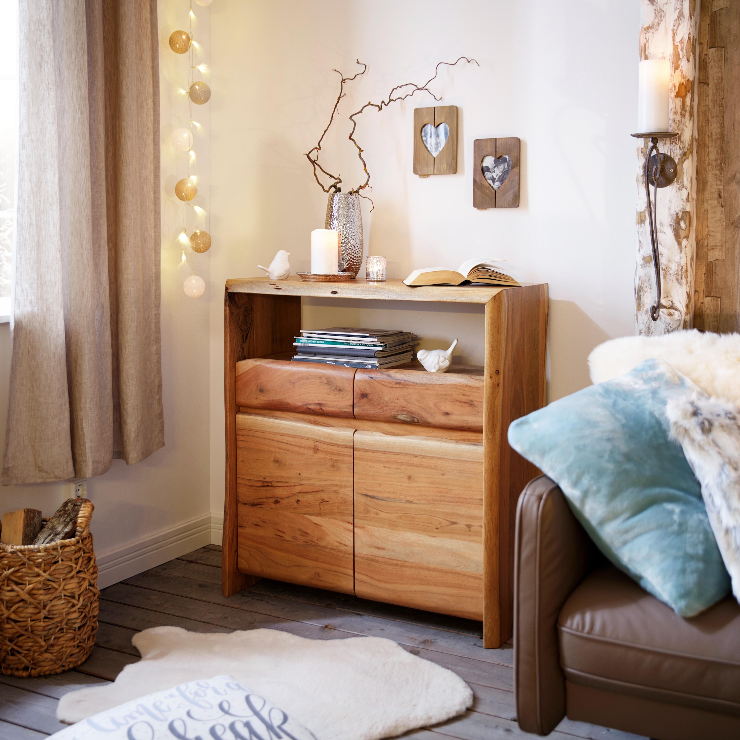 SIT Kommode »Albero« massive Akazie, mit Baumkante