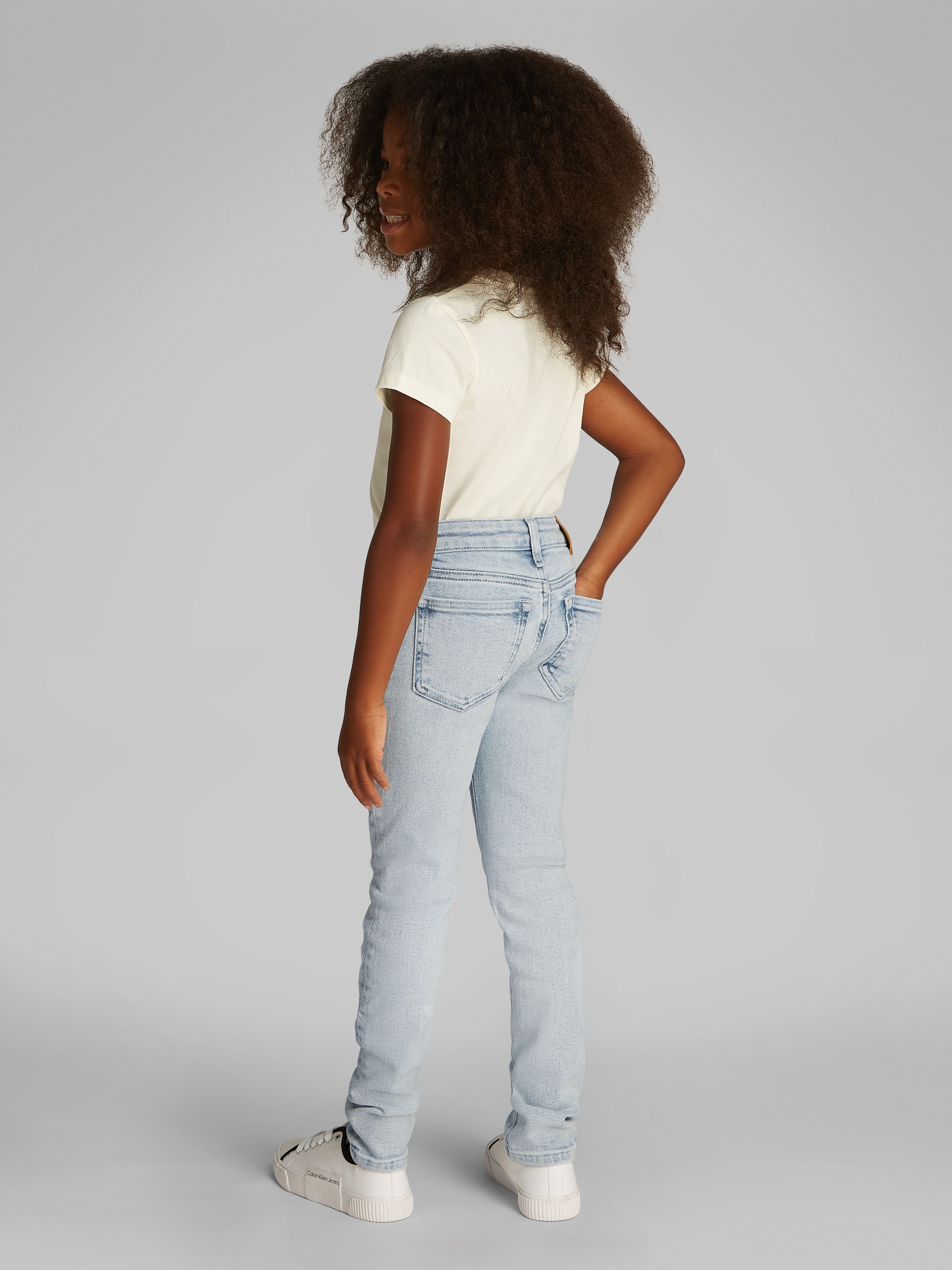Calvin Klein Jeans Skinny-fit-Jeans »MR SKINNY DENIM CLEAN BLUE STR«, in heller Waschung