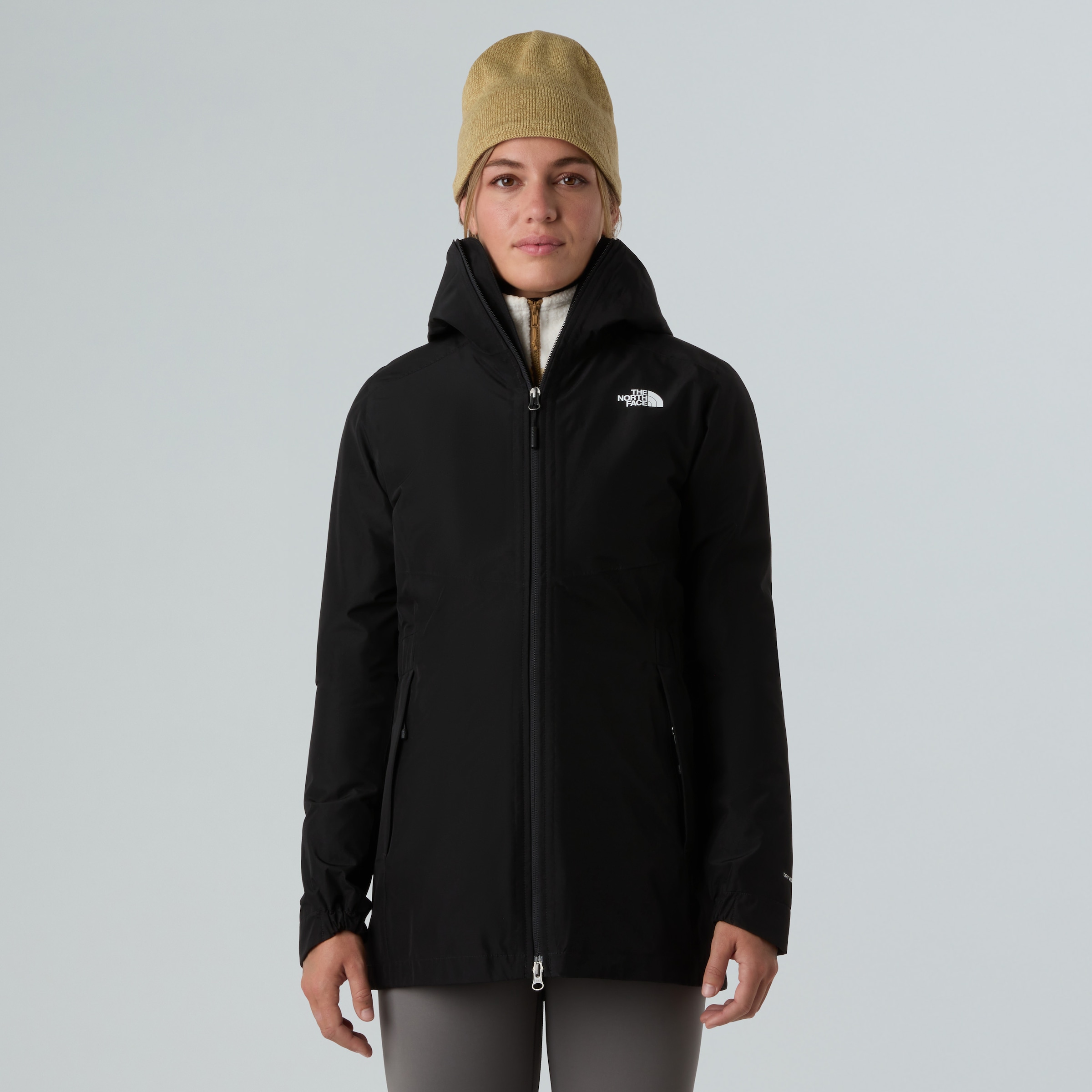 The North Face Funktionsmantel »W HIKESTELLER PARKA SHELL JACKET«, (1 tlg.), Wasserdicht, winddicht, feminin – Übergangsjacke