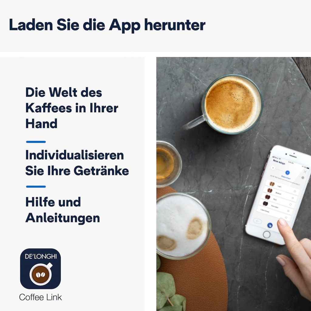 De'Longhi Kaffeevollautomat »Dinamica Plus ECAM 370.70.B«
