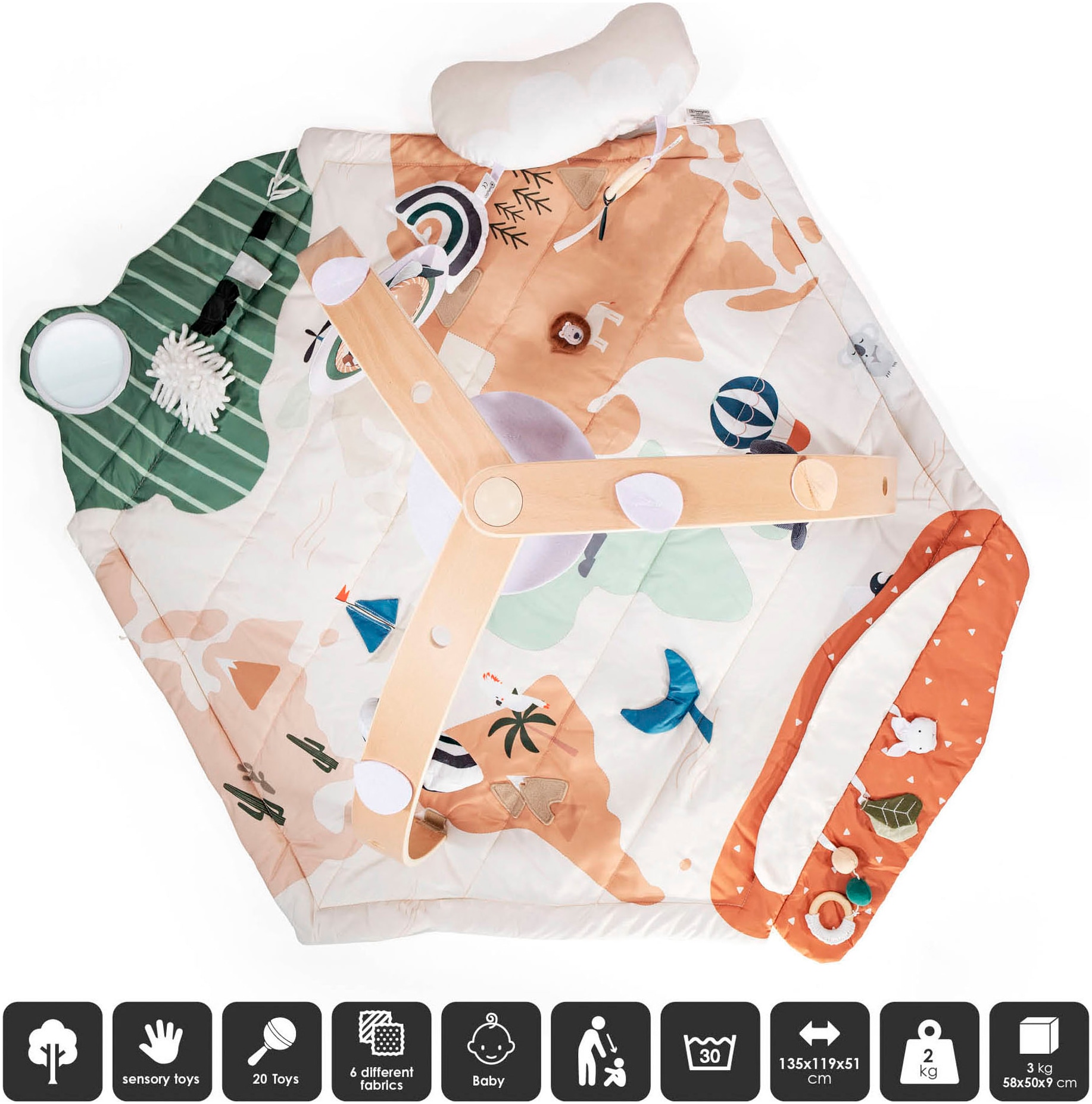 BabyGo Spielbogen »Bianca World«, 3D-Activity-Spielmatte