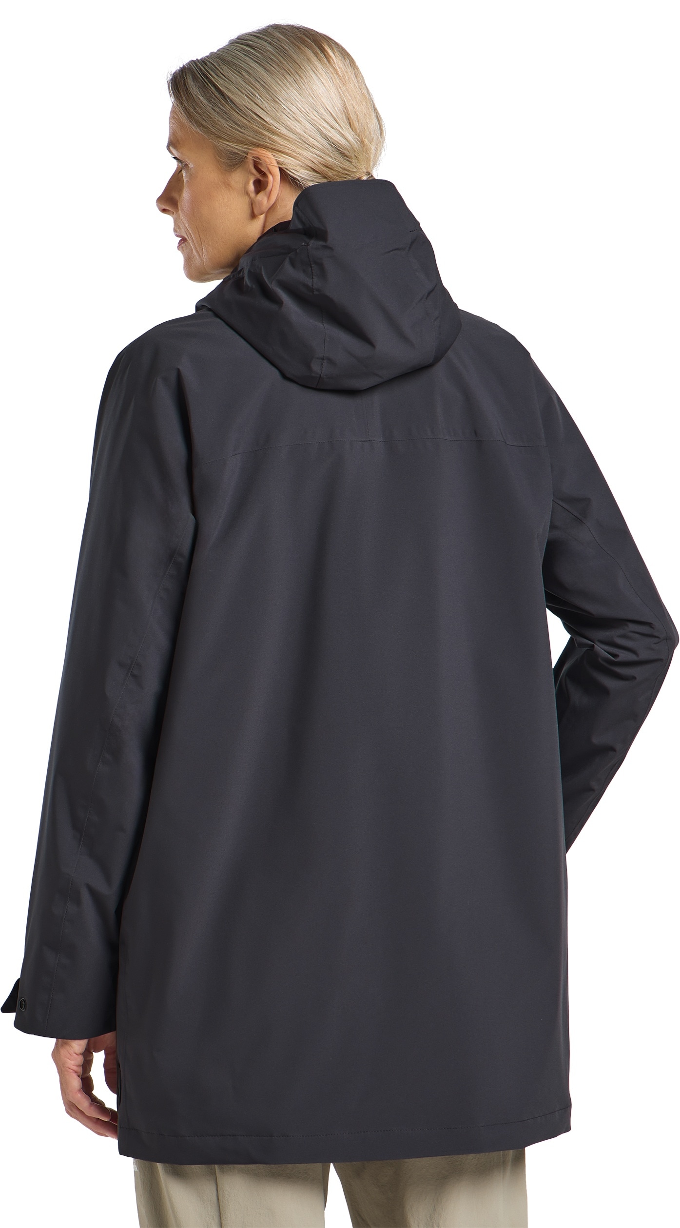 Jack Wolfskin Funktionsjacke »MAINKAI LONG JKT W«, mit Kapuze