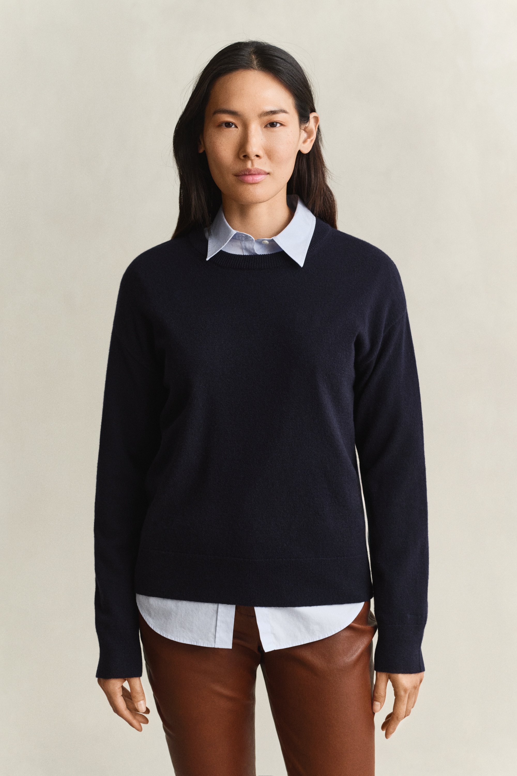 Gant Strickpullover »SUPERFINE LAMBSWOOL C-NECK« aus feiner Wolle