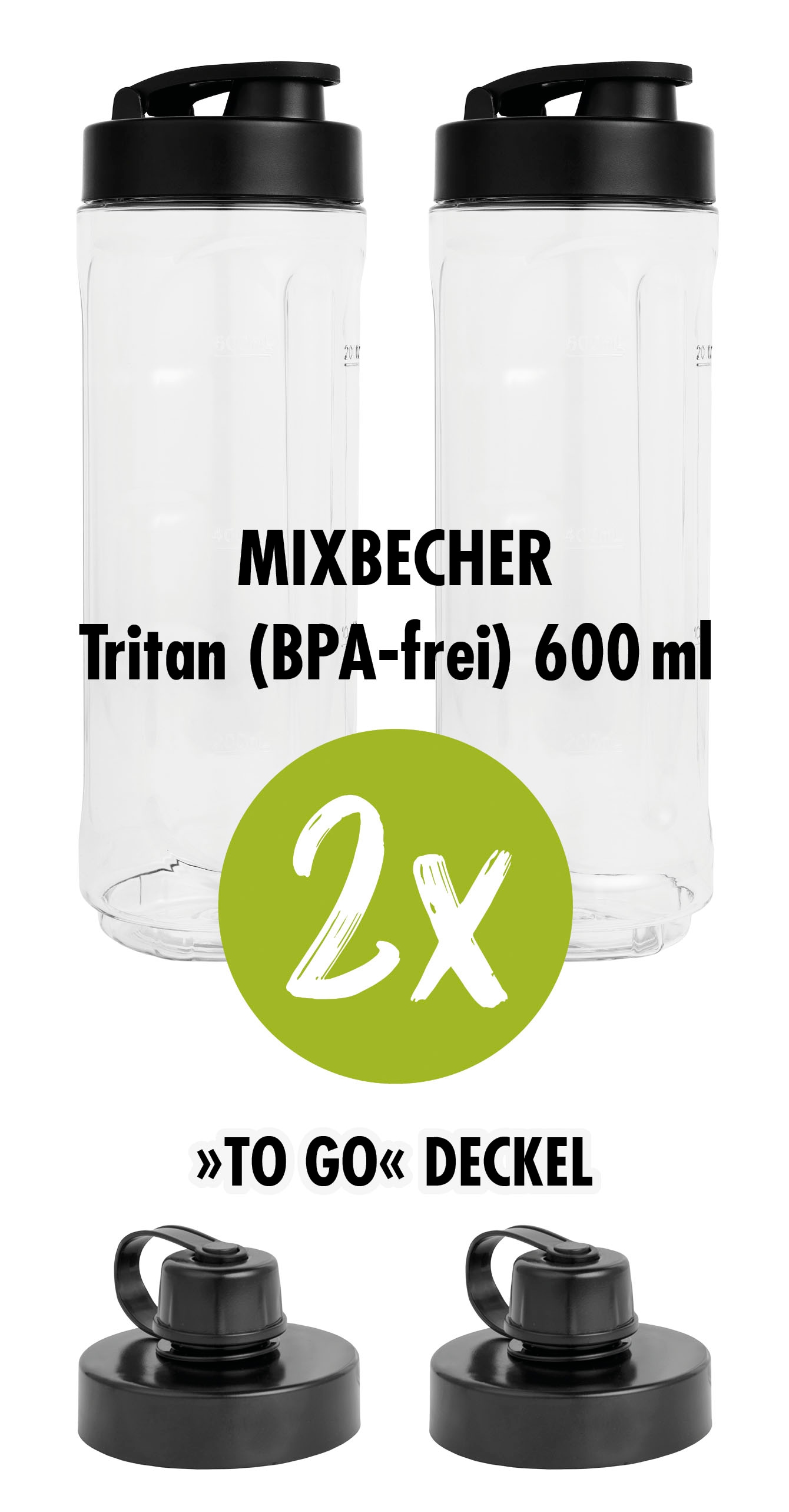 Gastroback Standmixer »Design Smoothie Maker Mix & Go 41033« 300 W
