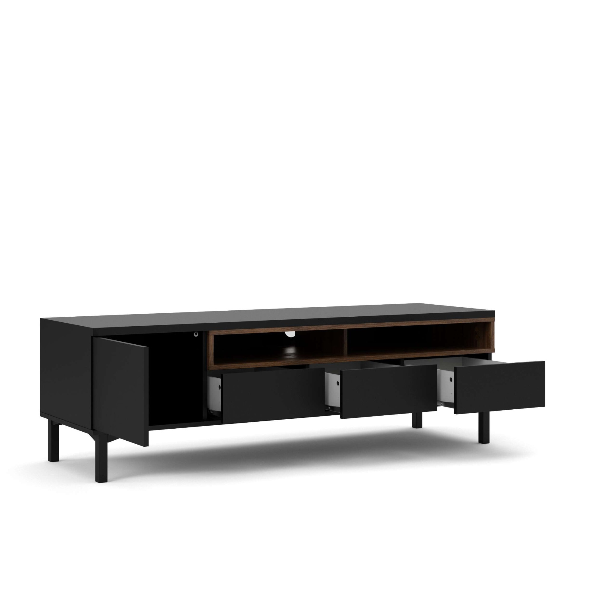 INOSIGN TV-Board »Roomers TV-Board, TV-Möbel, TV-Unit, Media-Möbel, Sideboard«, Breite/Höhe 156/48 cm, 2 offene Fächer mit Rahmen-Optik, Kabelführung