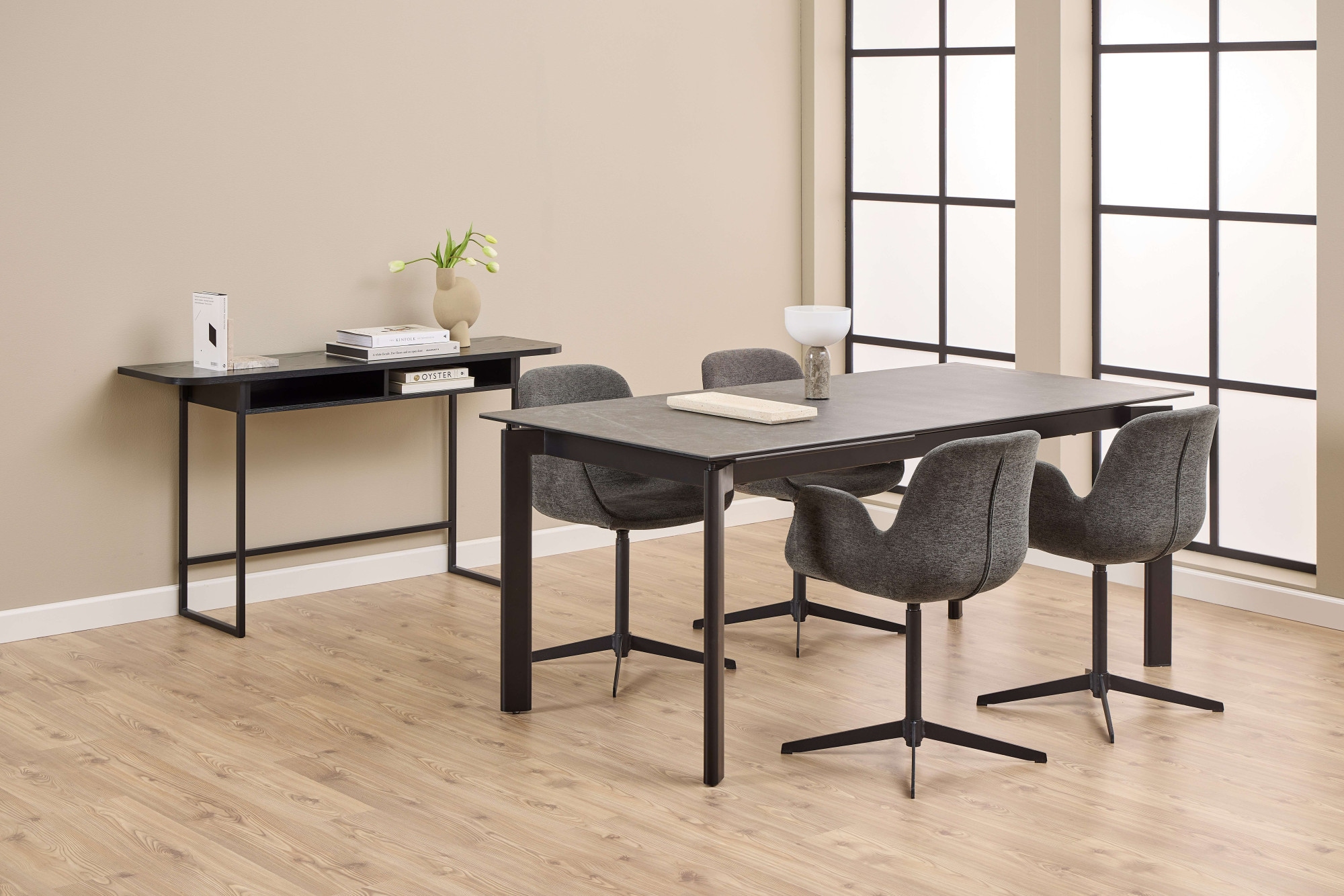 ACTONA GROUP Esstisch »Palermo, Tisch, Speisetisch« Tisch, schwarz,180/240x90x76cm