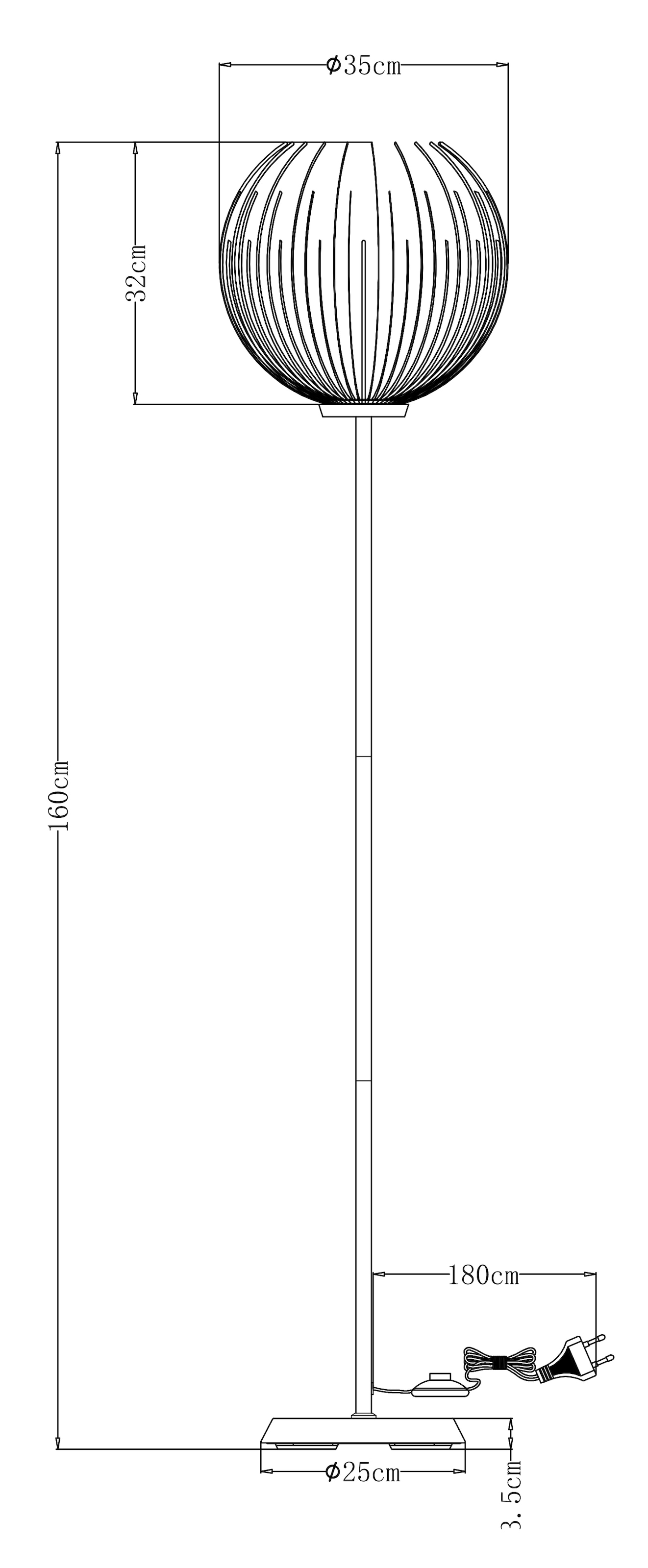 OTTO home Stehlampe »Tonnia« E27 1 Stk. Stehleuchte liefern eingeschaltet eine besonder Licht- Schattenoptik