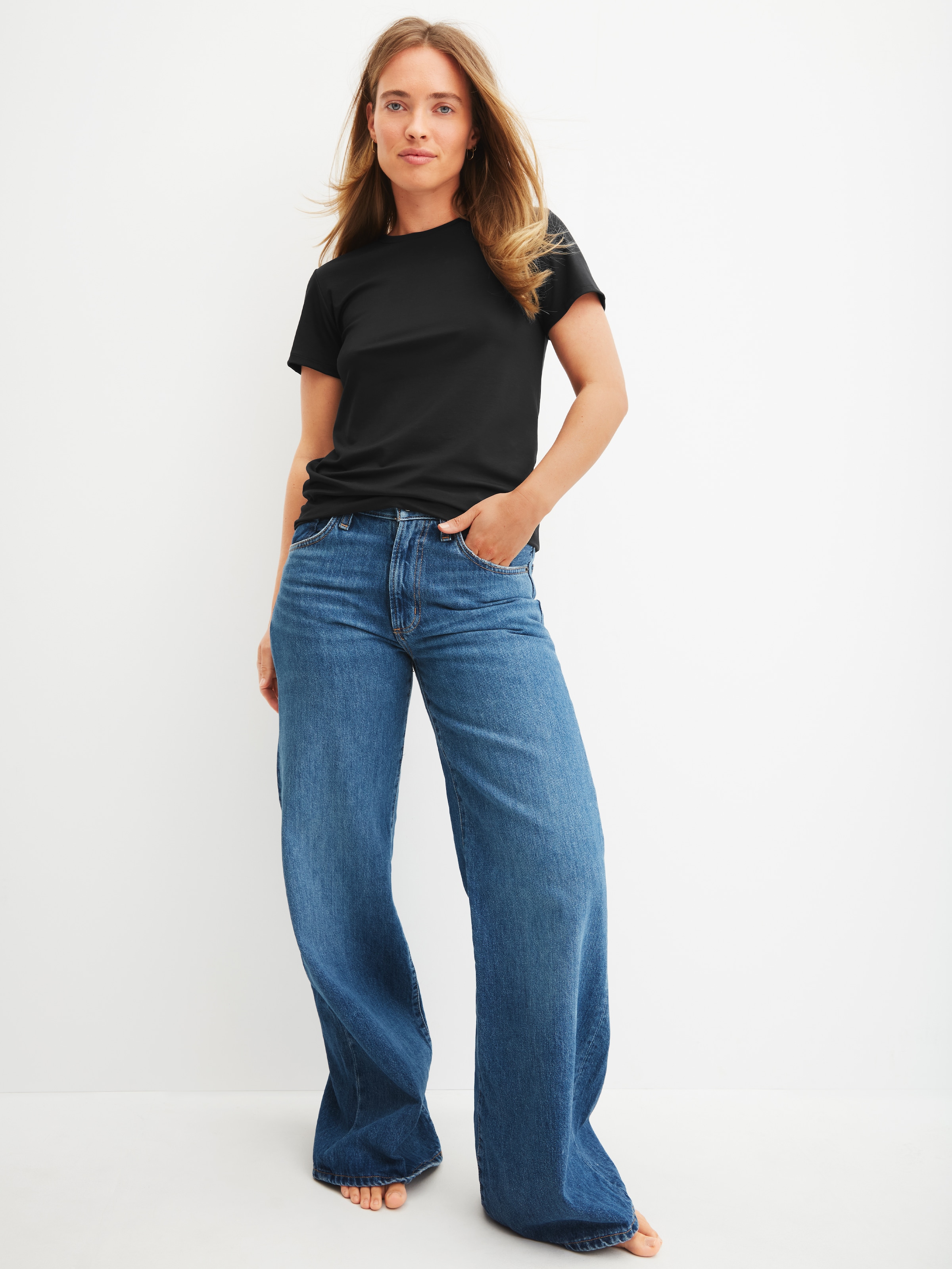 CALIDA Kurzarmshirt »Natural Skin« mit Rundhalsausschnitt, Interlock-Qualtiät und kurzem Arm