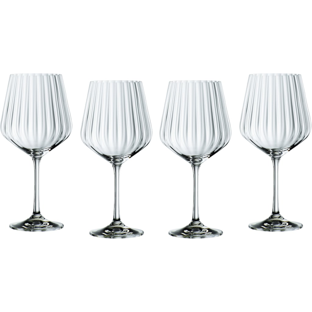 Nachtmann Cocktailglas »Optic«, (Set, 4 tlg.), Gin Tonic, 640 ml, 4-teilig