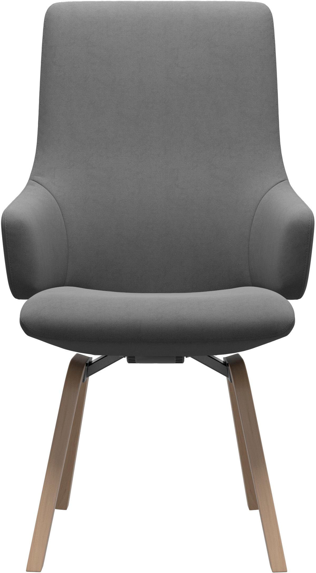 Stressless® Polsterstuhl »Laurel«, Microfaser DINAMICA, High Back mit Armlehne, Größe L, mit schräggestellten Beinen