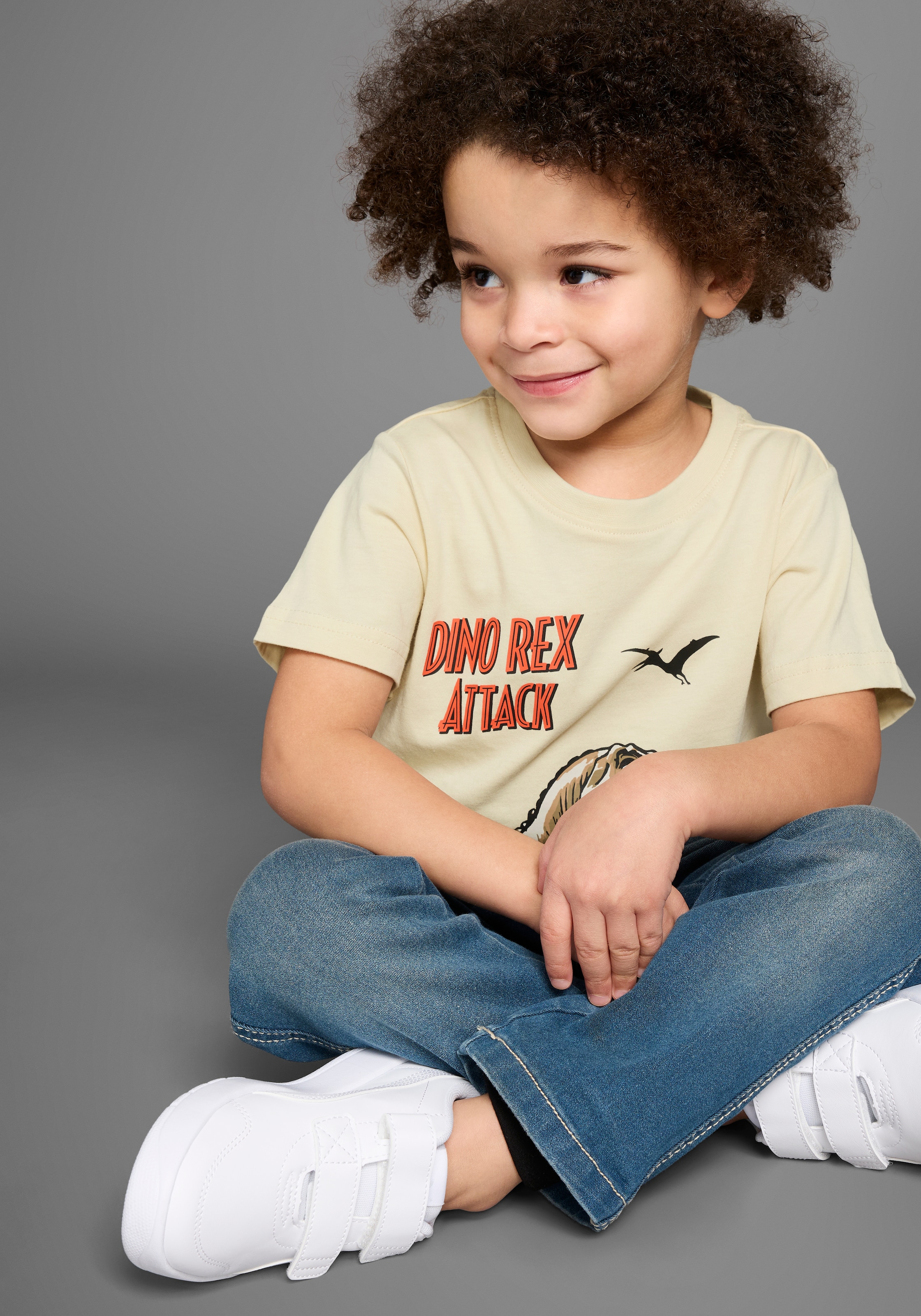 KIDSWORLD T-Shirt »Druck: DINO REX ATTACK« , mit großem Saum-Druck