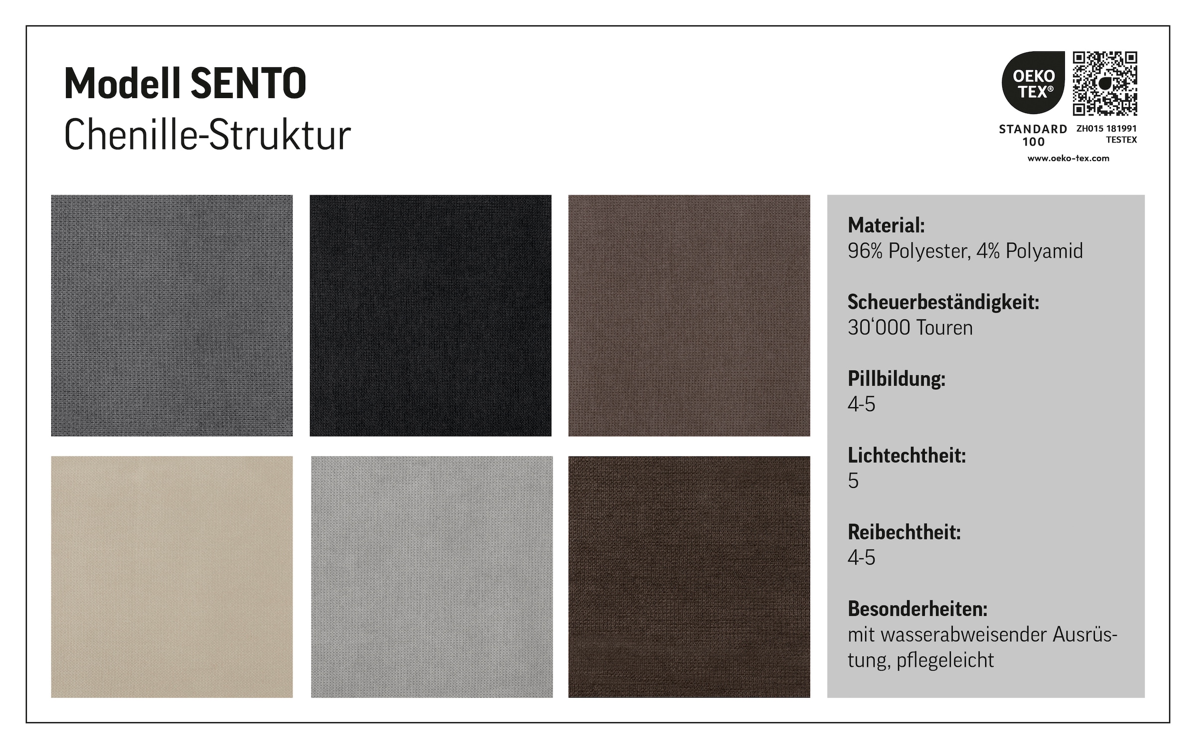 COTTA Ecksofa »Sento L-Form, B: 280 cm, Chenille-Struktur, XXL Recamiere B: 133 cm« optional elektrische Sitztiefenverstellung, kubisch, bequemer Sitz