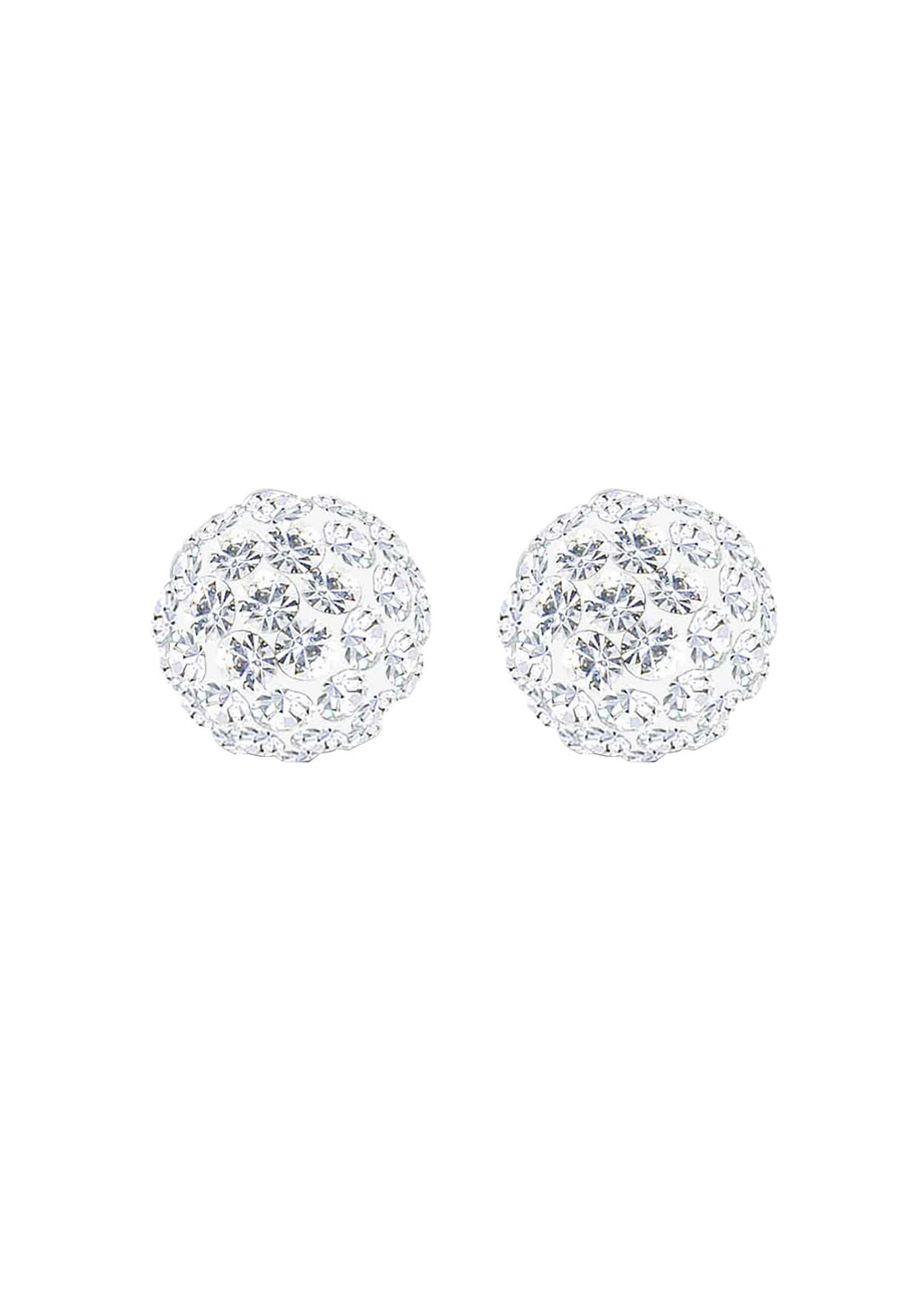 Elli Paar Ohrstecker »Ohrringe Kugel Funkelnd 925 Silber, mit Kristallen von Swarovski(R)«