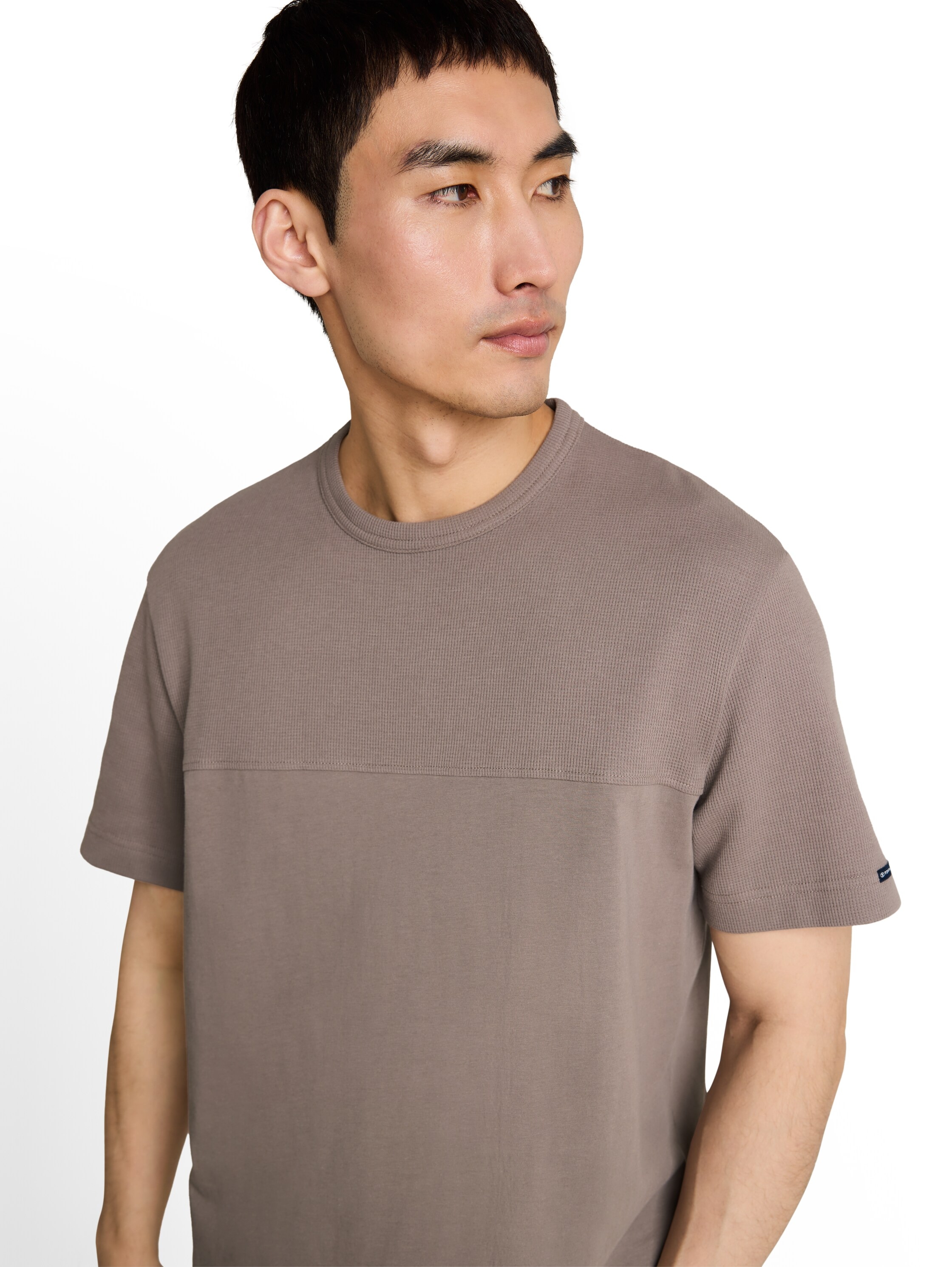 TOM TAILOR Kurzarmshirt Sommershirt mit Struktur-Details