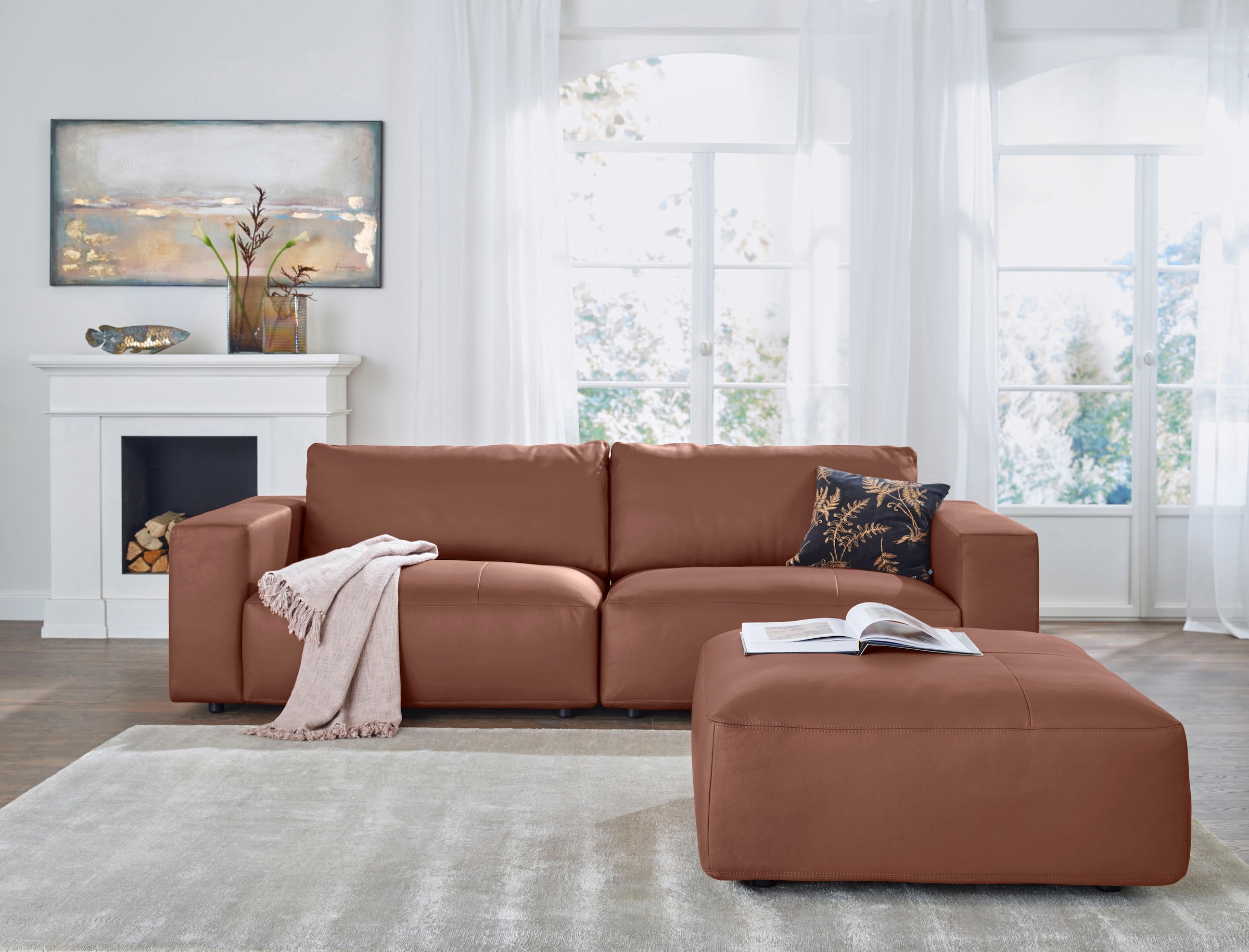 Musterring Big-Sofa »LUCIA«, in vielen Qualitäten und 4 unterschiedlichen Nähten, 3-Sitzer