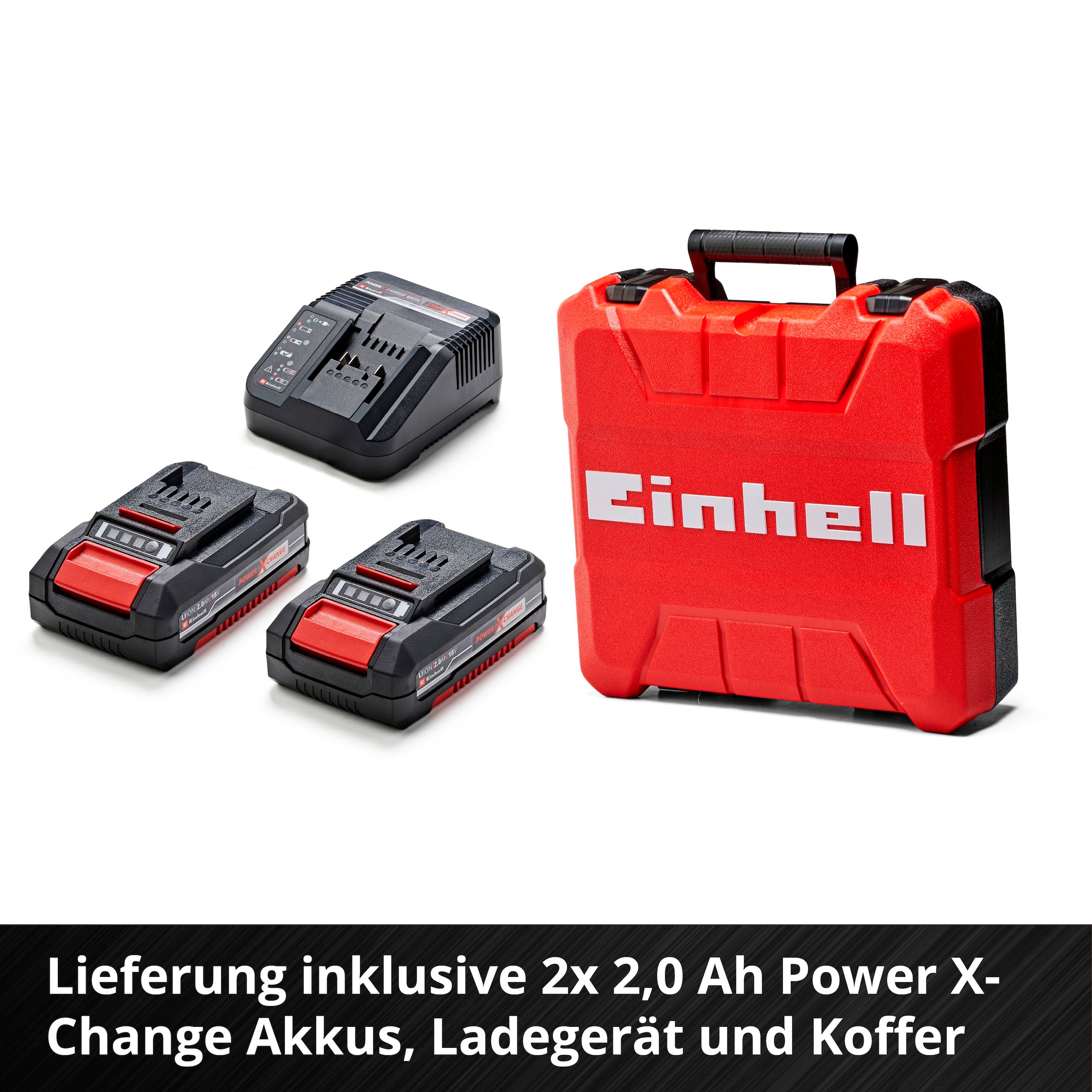 Einhell Akku-Schlagbohrschrauber »TE-CD 18 Li-i BL«, Power X-Change, Inkl. 2x 2,0 Ah, Ladegerät und Transportkoffer