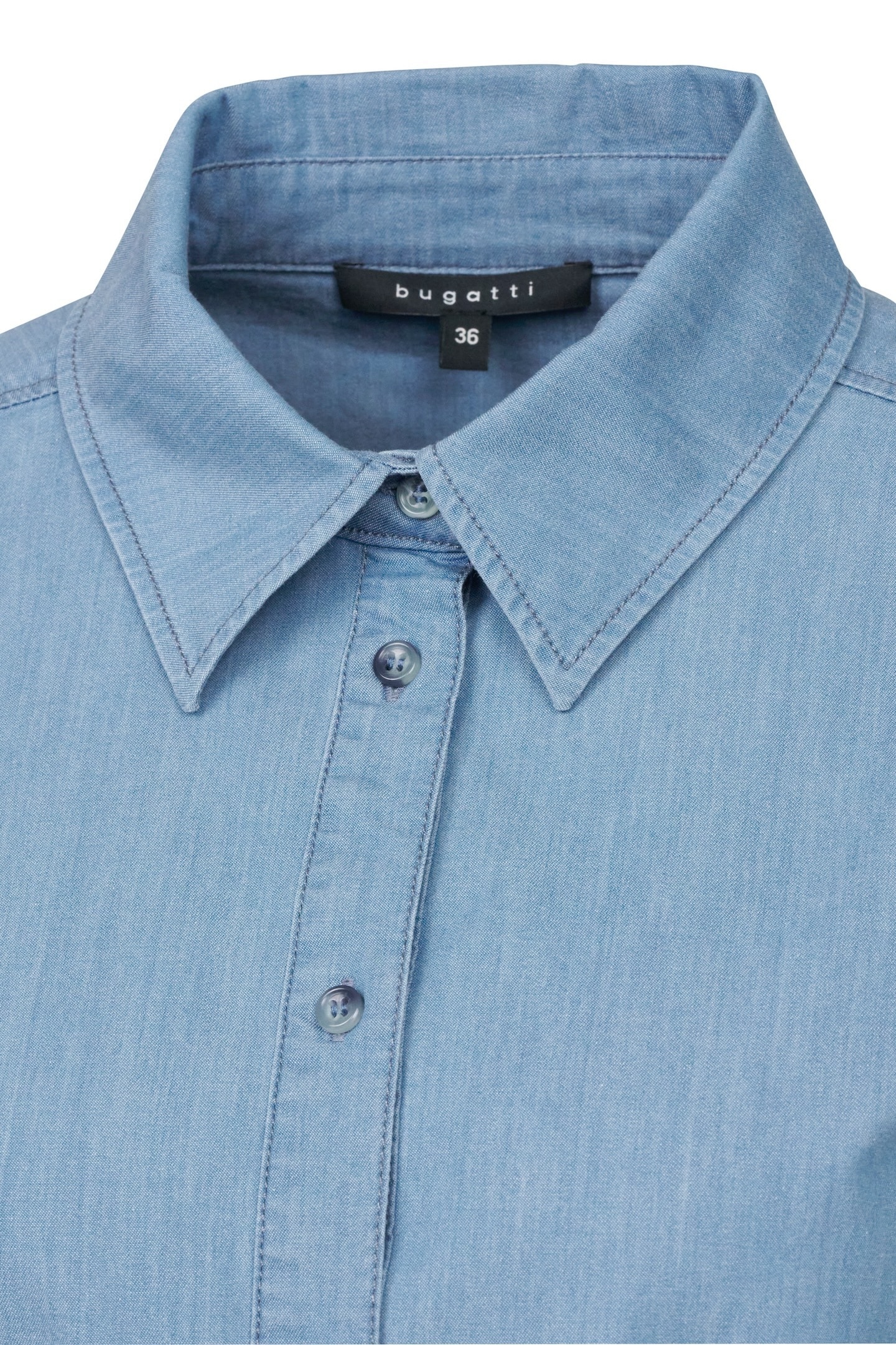 bugatti Hemdbluse, aus elastischer Baumwolle