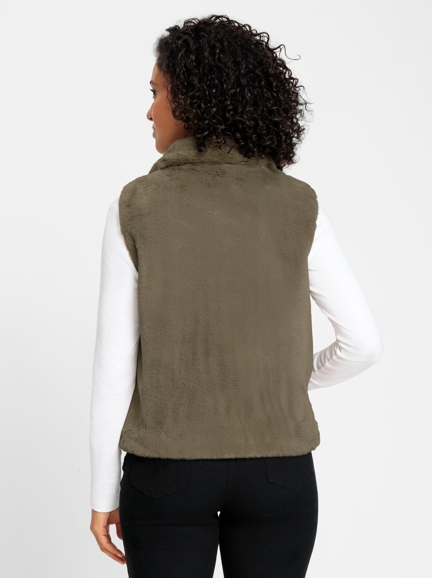 Inspirationen Fellimitatweste