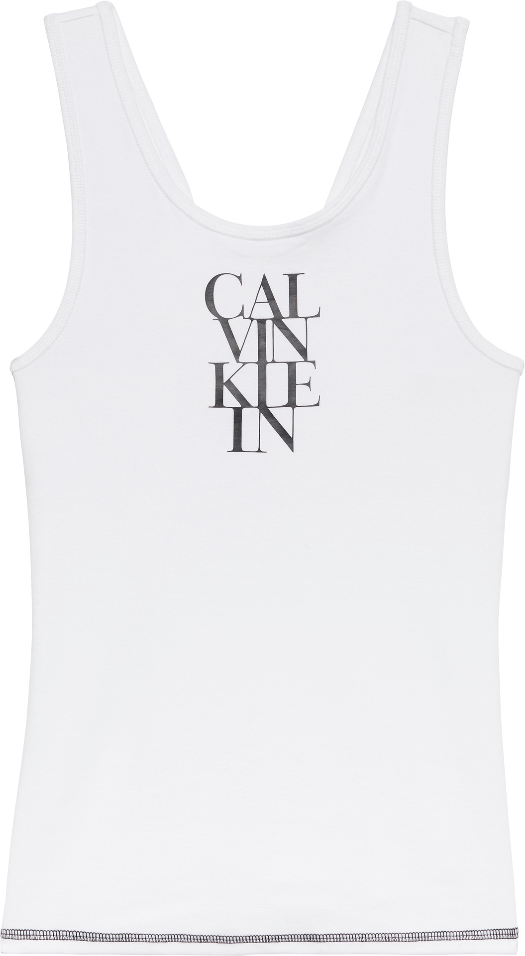 Calvin Klein Jeans Tanktop »SL COTTON RIB SOLID TANK«, Mit tiefem Rundhalsausschnitt