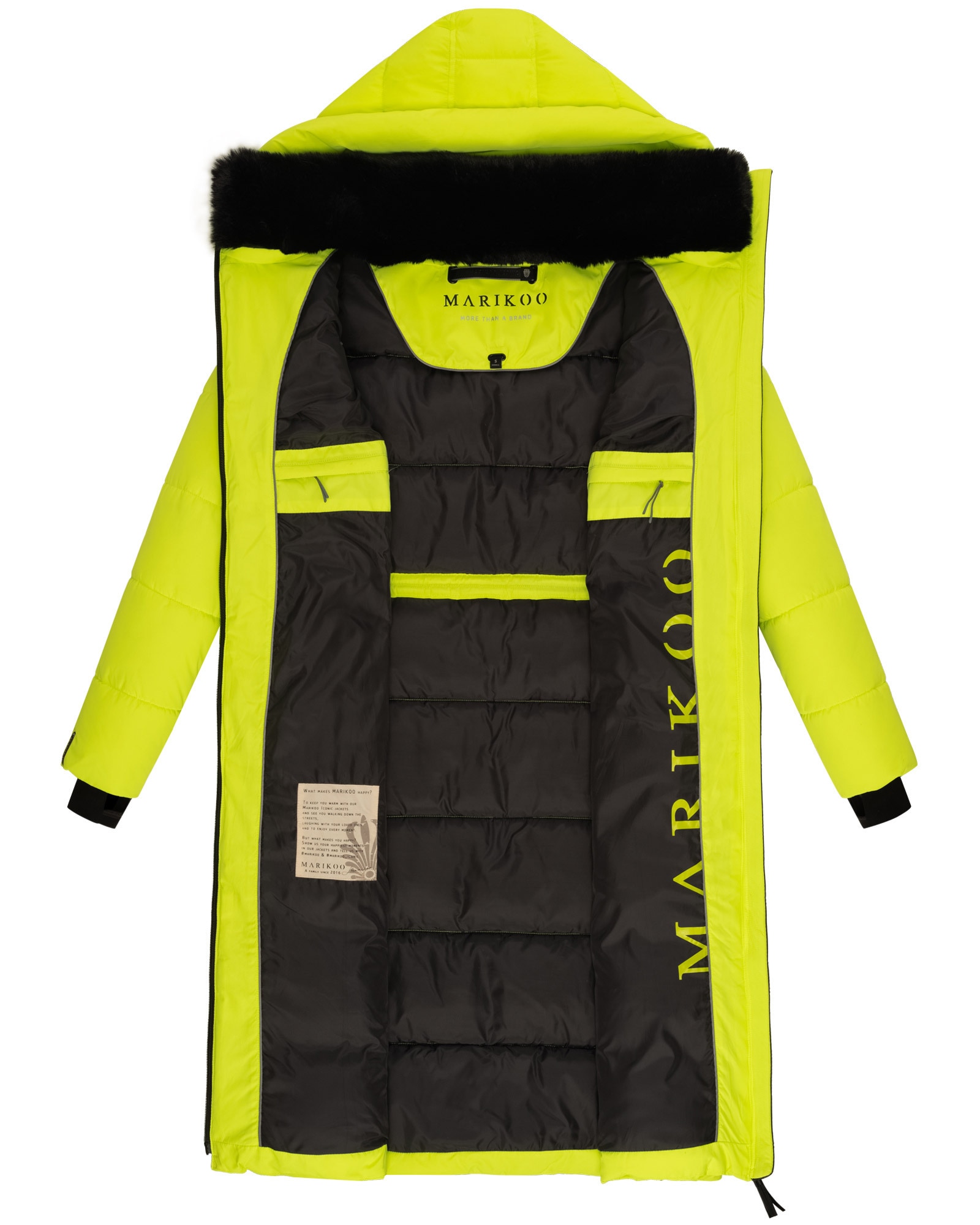 Marikoo Steppjacke »Marikoo Zuraraa lange Damen Winter Steppjacke B989«