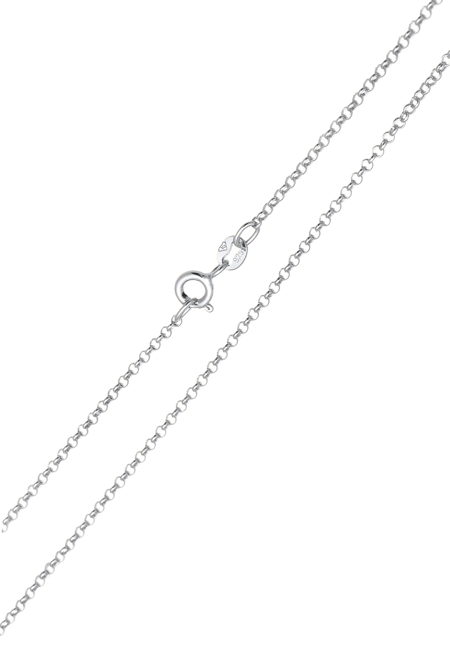 Elli Kette mit Anhänger »Halskette Sonne Münze Emaille 925 Silber«