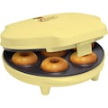 bestron Donut-Maker »ADM218SD Sweet Dreams«, 700 W, im Retro Design, Antihaftbeschichtung, Gelb