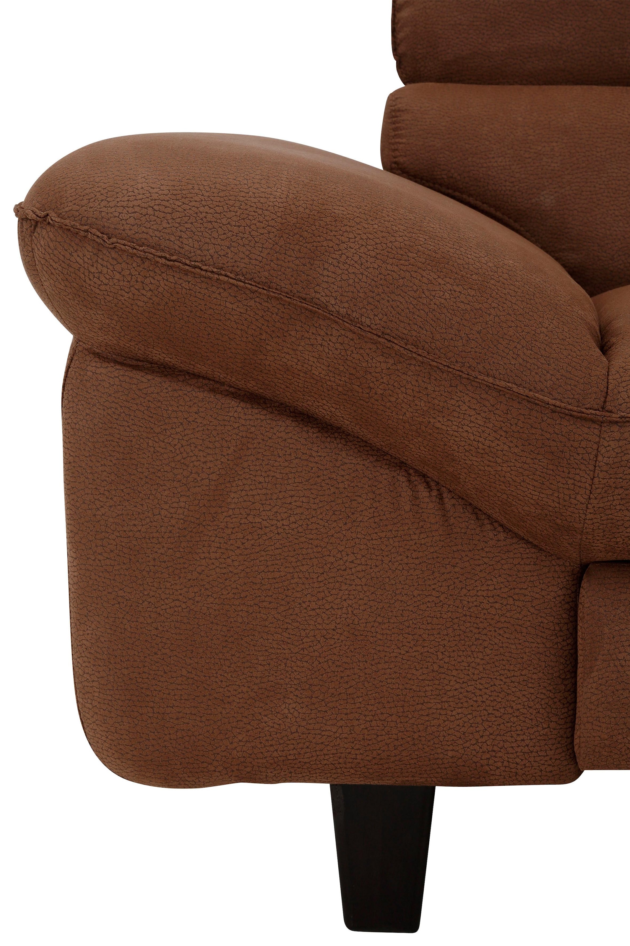 Home affaire Ecksofa »Pilot L-Form«, mit Kopfteilverstellung, optional Bettfunktion und Bettkasten