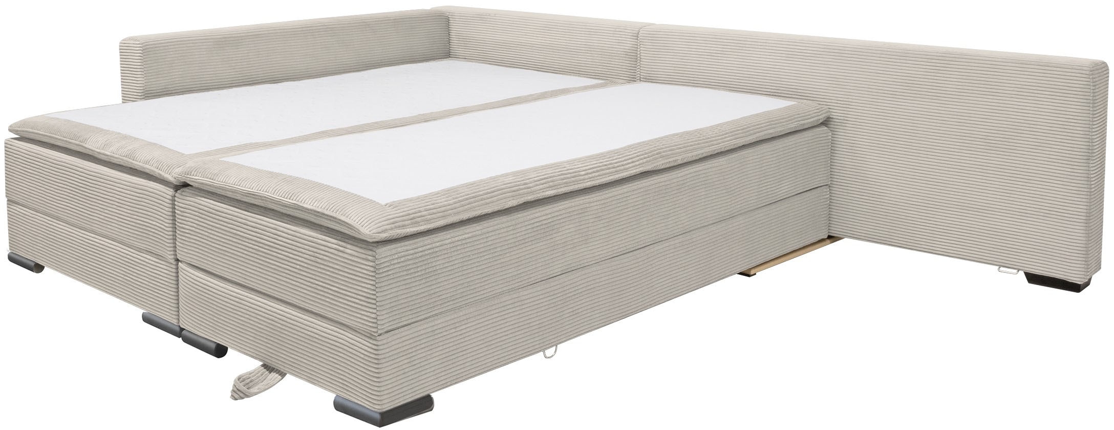 INOSIGN Ecksofa, inklusive Bettfunktion und Bettkasten