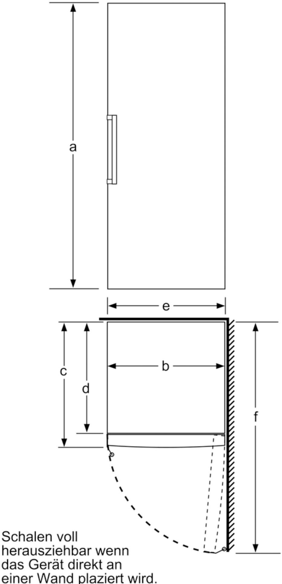 BOSCH Gefrierschrank »GSN58AWDV«, 191 cm hoch, 70 cm breit