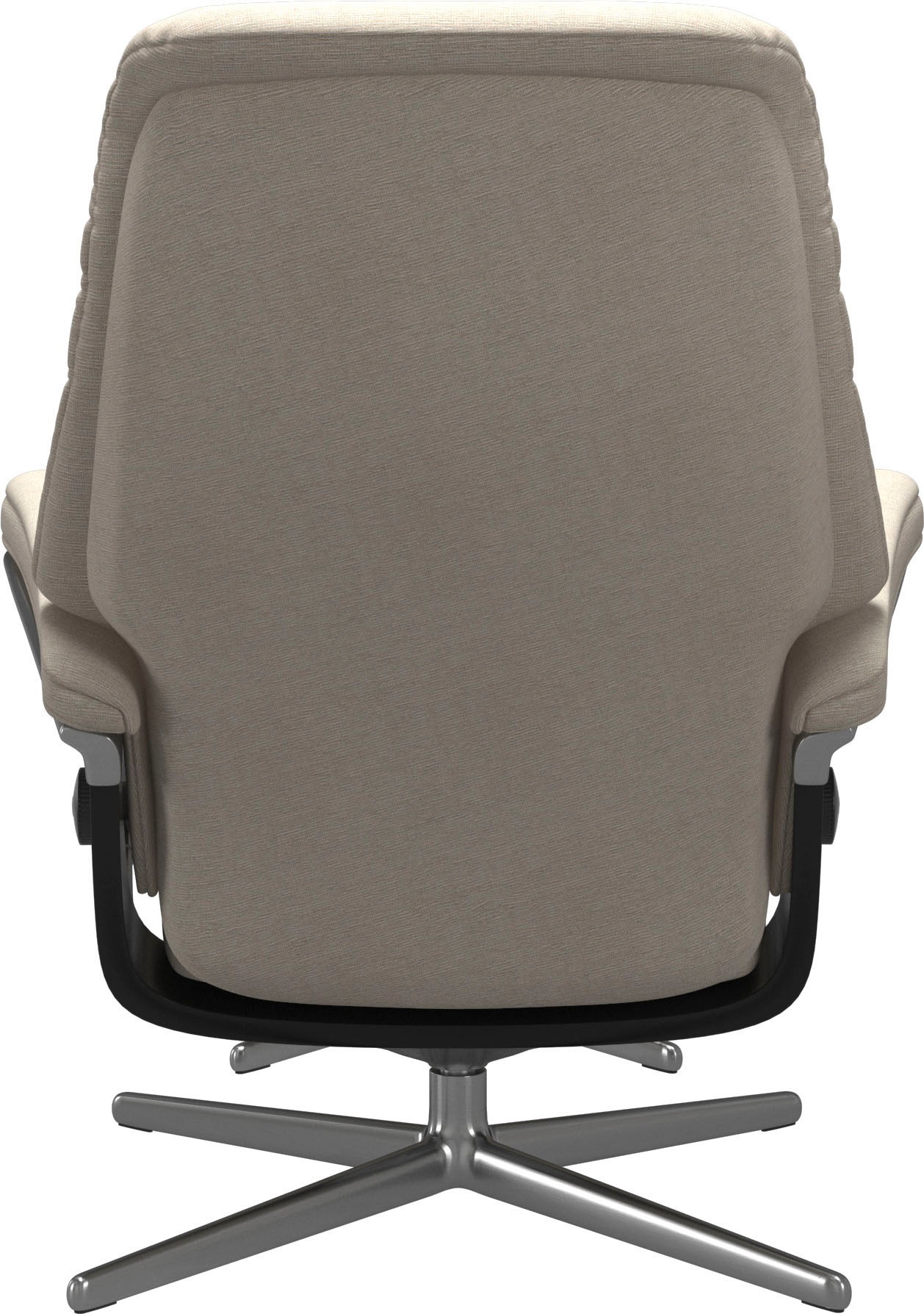 Stressless® Relaxsessel »Sunrise«, (Set, Relaxsessel mit Hocker), mit Hocker, mit Cross Base, Größe S, M & L, Holzakzent Schwarz