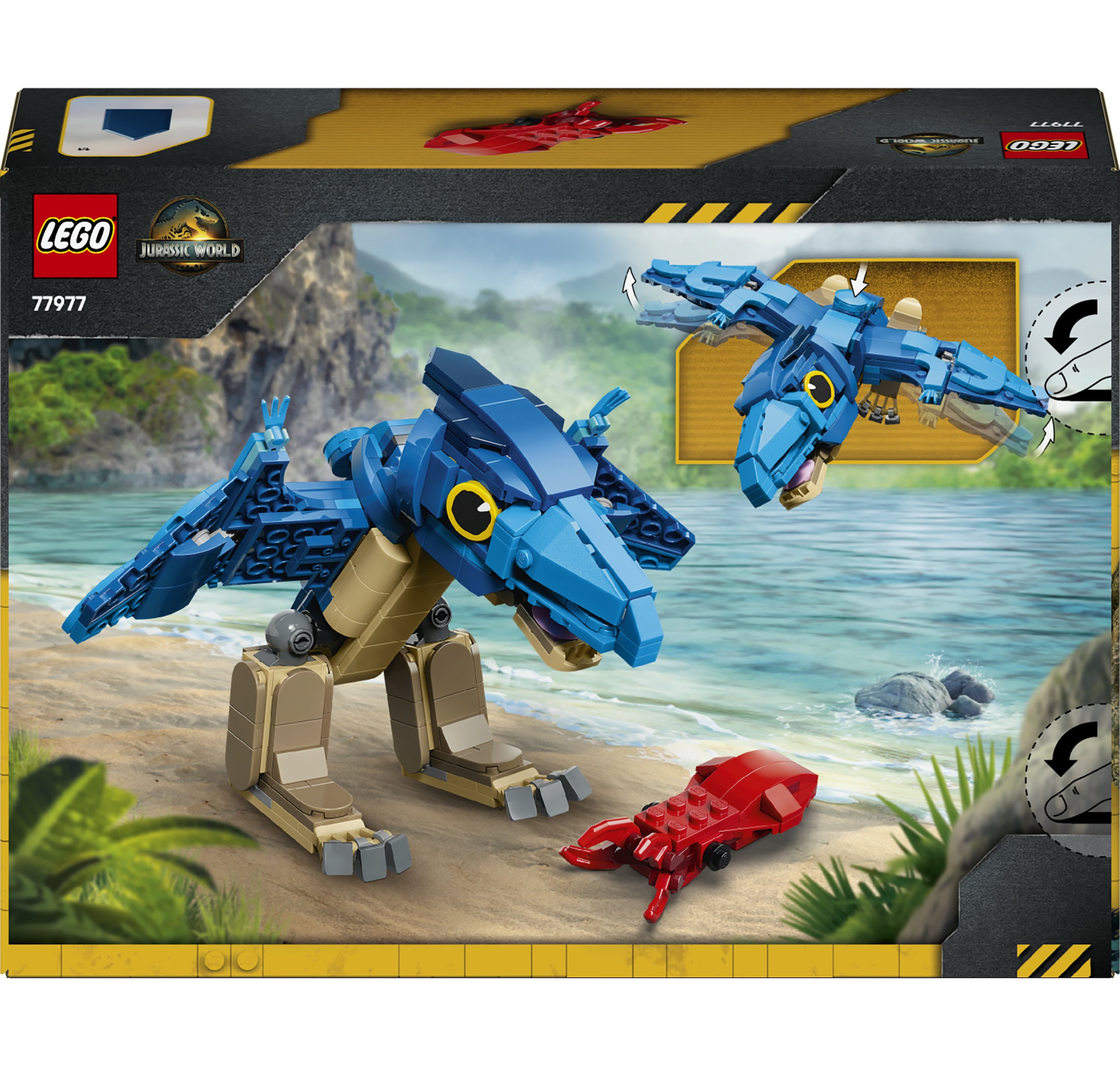LEGO® Konstruktionsspielsteine »Baby-Dinosaurier: Pteranodon (77977), LEGO Jurassic World« Made in Europe